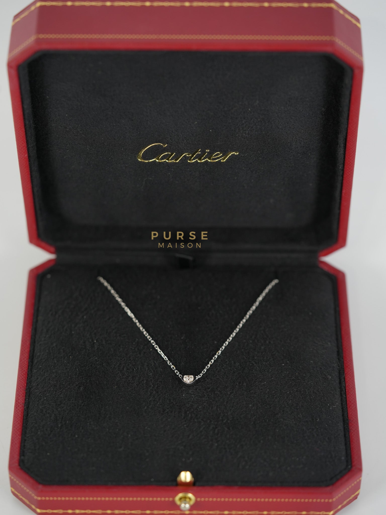 Heart of Cartier Necklace with Diamonds White Gold | Purse Maison Luxury Bags Shop