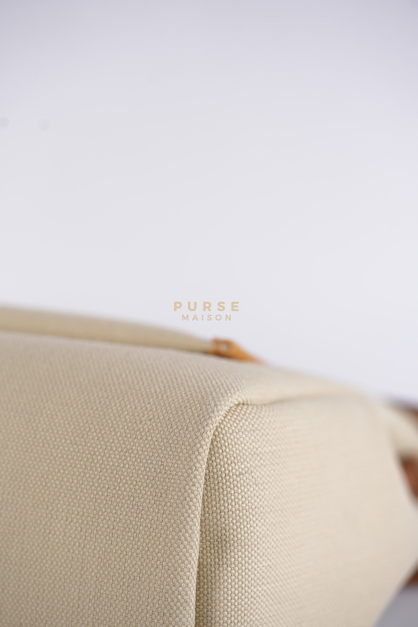 Herbag Zip 31 in Toile militaries/Vache Hunter Beton/Fauve & Gold Hardware Stamp U (2022) | Purse Maison Luxury Bags Shop