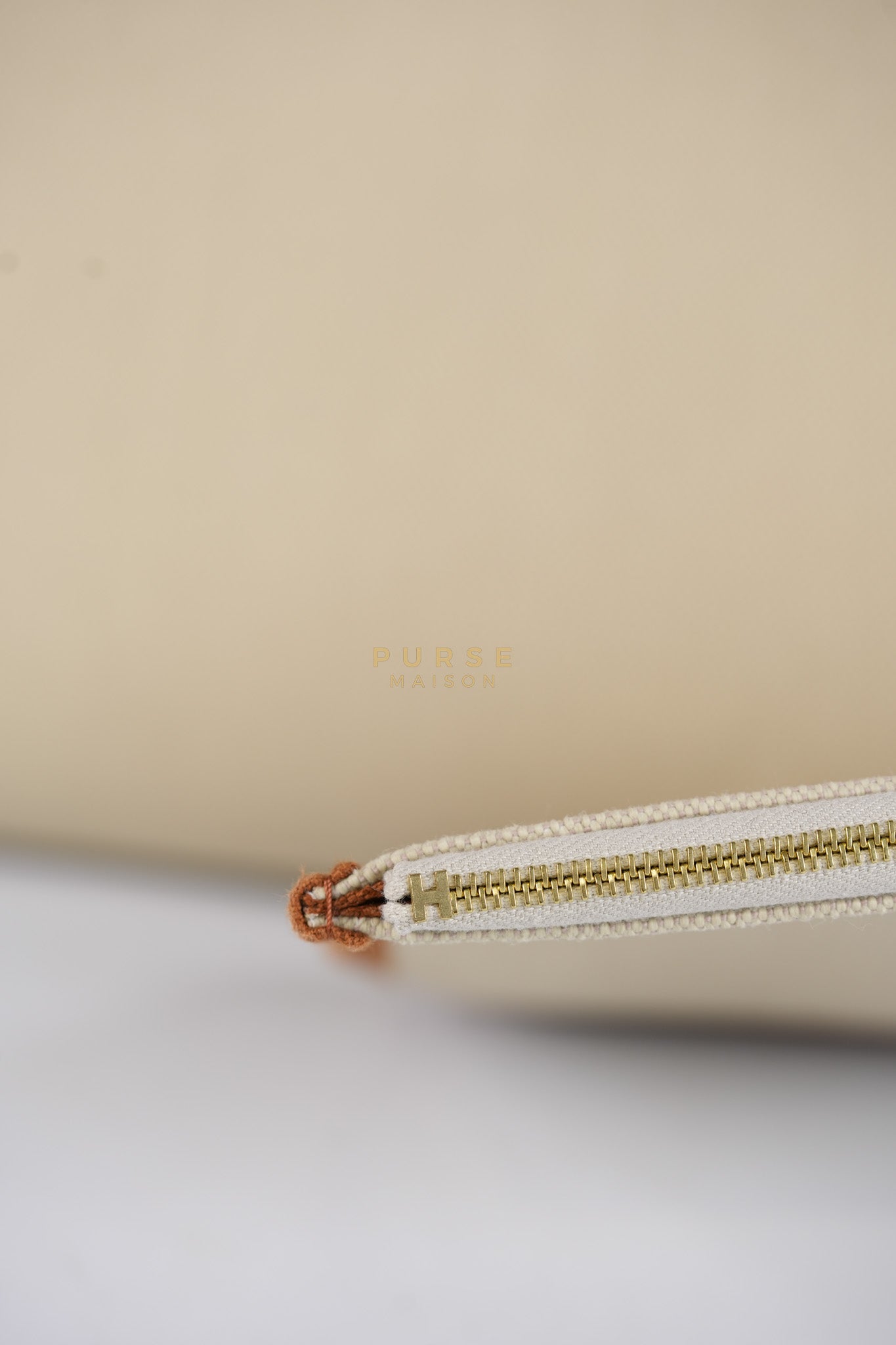 Herbag Zip 31 in Toile militaries/Vache Hunter Beton/Fauve & Gold Hardware Stamp U (2022) | Purse Maison Luxury Bags Shop