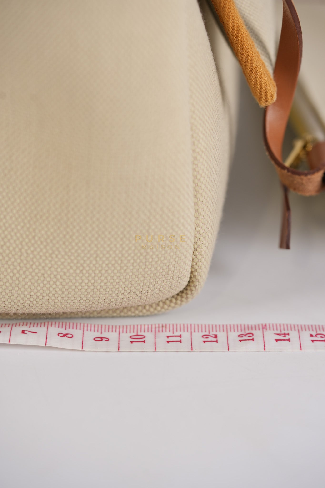 Herbag Zip 31 in Toile militaries/Vache Hunter Beton/Fauve & Gold Hardware Stamp U (2022) | Purse Maison Luxury Bags Shop