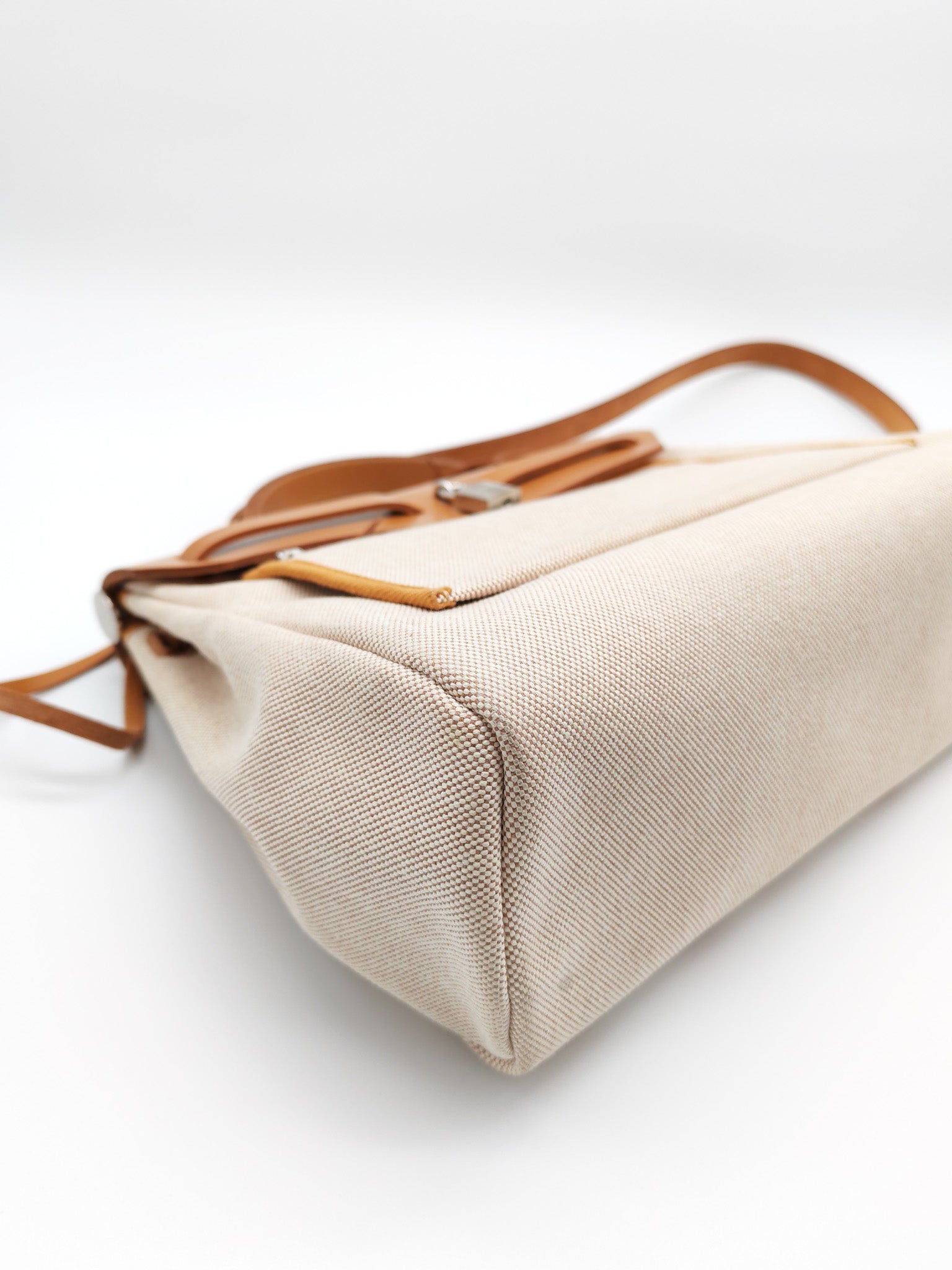 Herbag 31 Brides de Gala Toile Hunter / Natural Sable and Palladium Hardware Stamp Z (2021) | Purse Maison Luxury Bags Shop