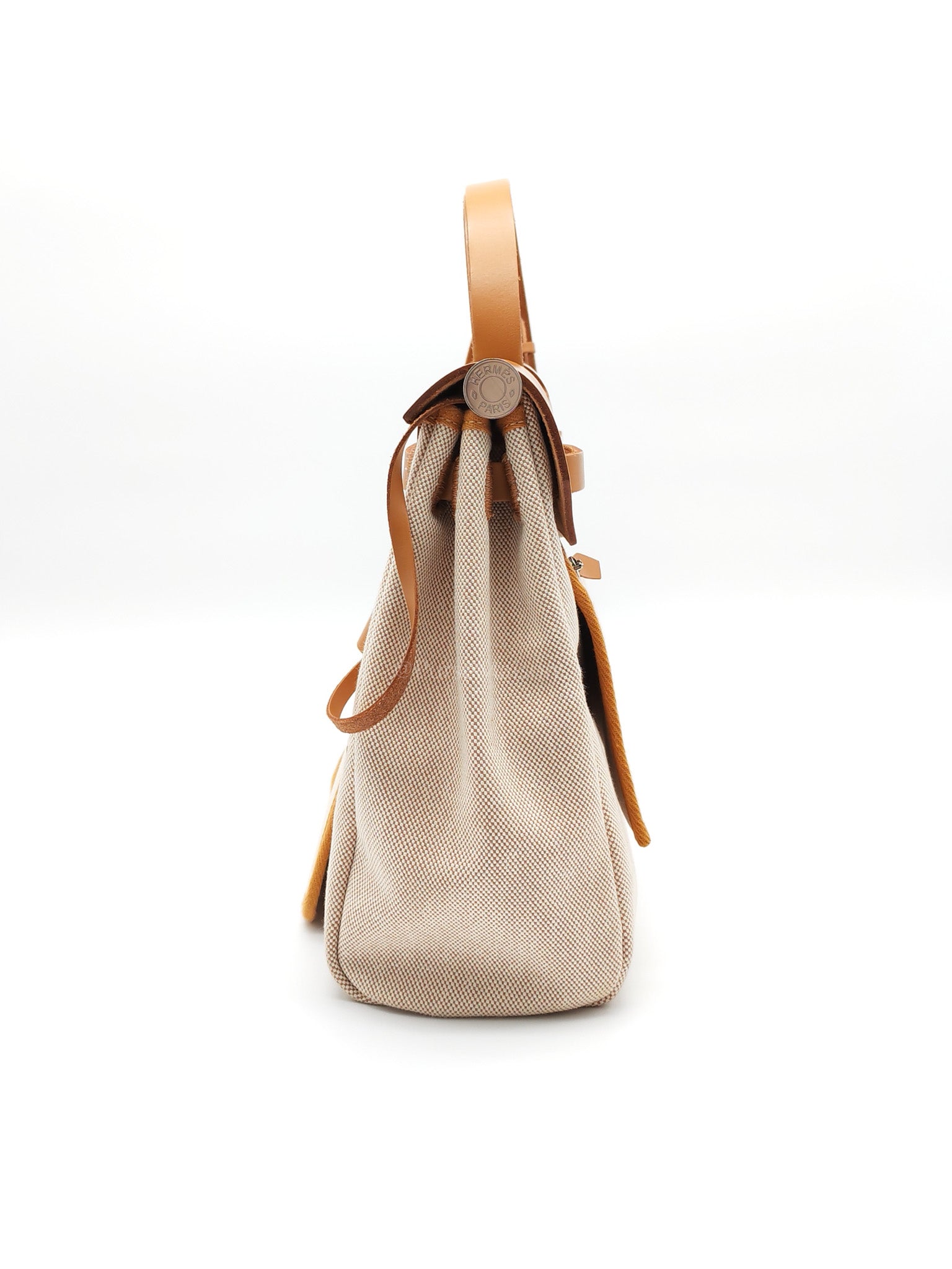 Herbag 31 Brides de Gala Toile Hunter / Natural Sable and Palladium Hardware Stamp Z (2021) | Purse Maison Luxury Bags Shop