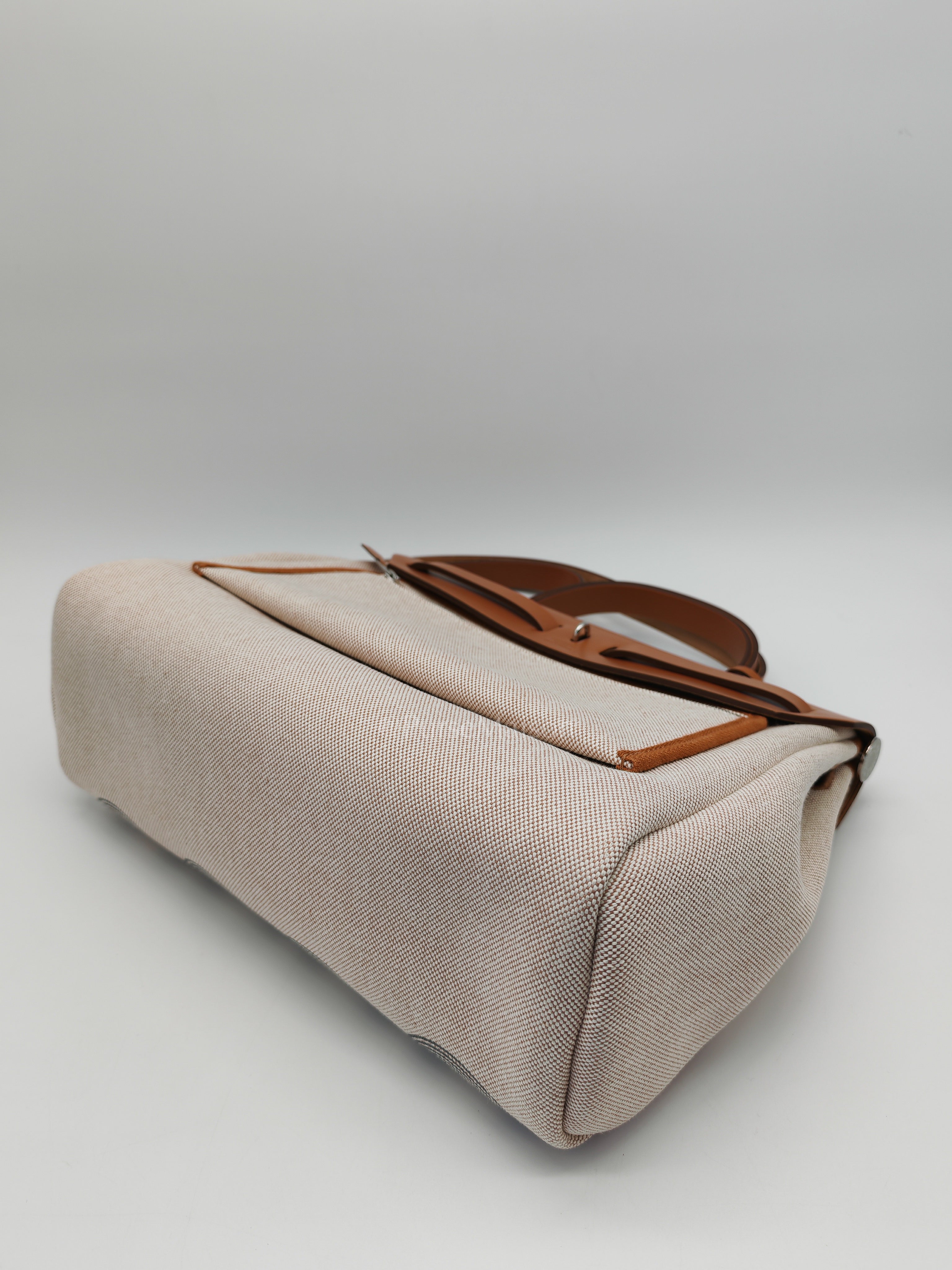 Herbag 31 H Plume Gris Meyer Beige/NatureCanvas Shoulder Bag Stamp B (2023) | Purse Maison Luxury Bags Shop