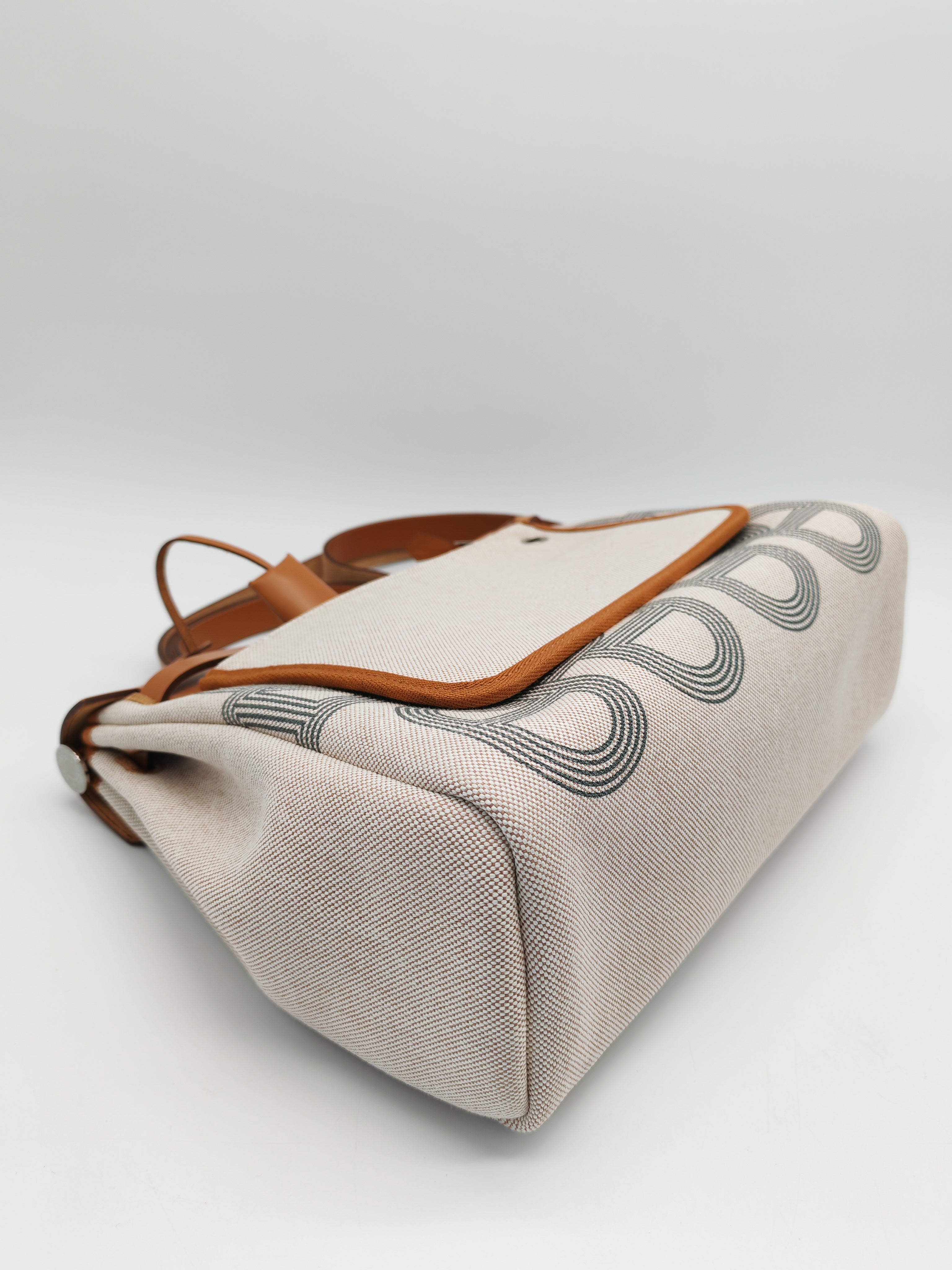 Herbag 31 H Plume Gris Meyer Beige/NatureCanvas Shoulder Bag Stamp B (2023) | Purse Maison Luxury Bags Shop