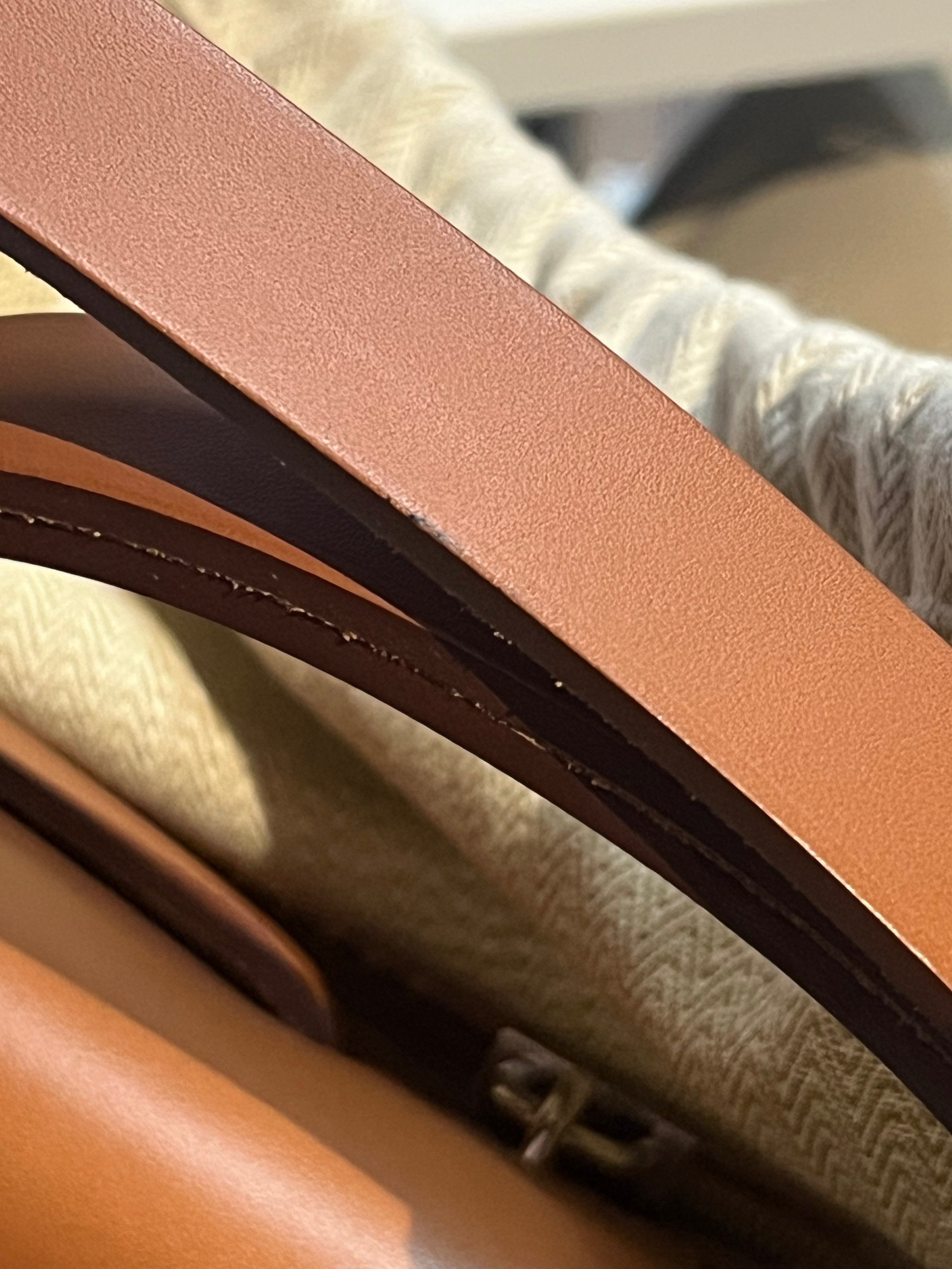 Herbag 31 in Fauve Ecru Beige Vache Hunter Toile H Vibration & Palladium Hardware Stamp U(2022) | Purse Maison Luxury Bags Shop