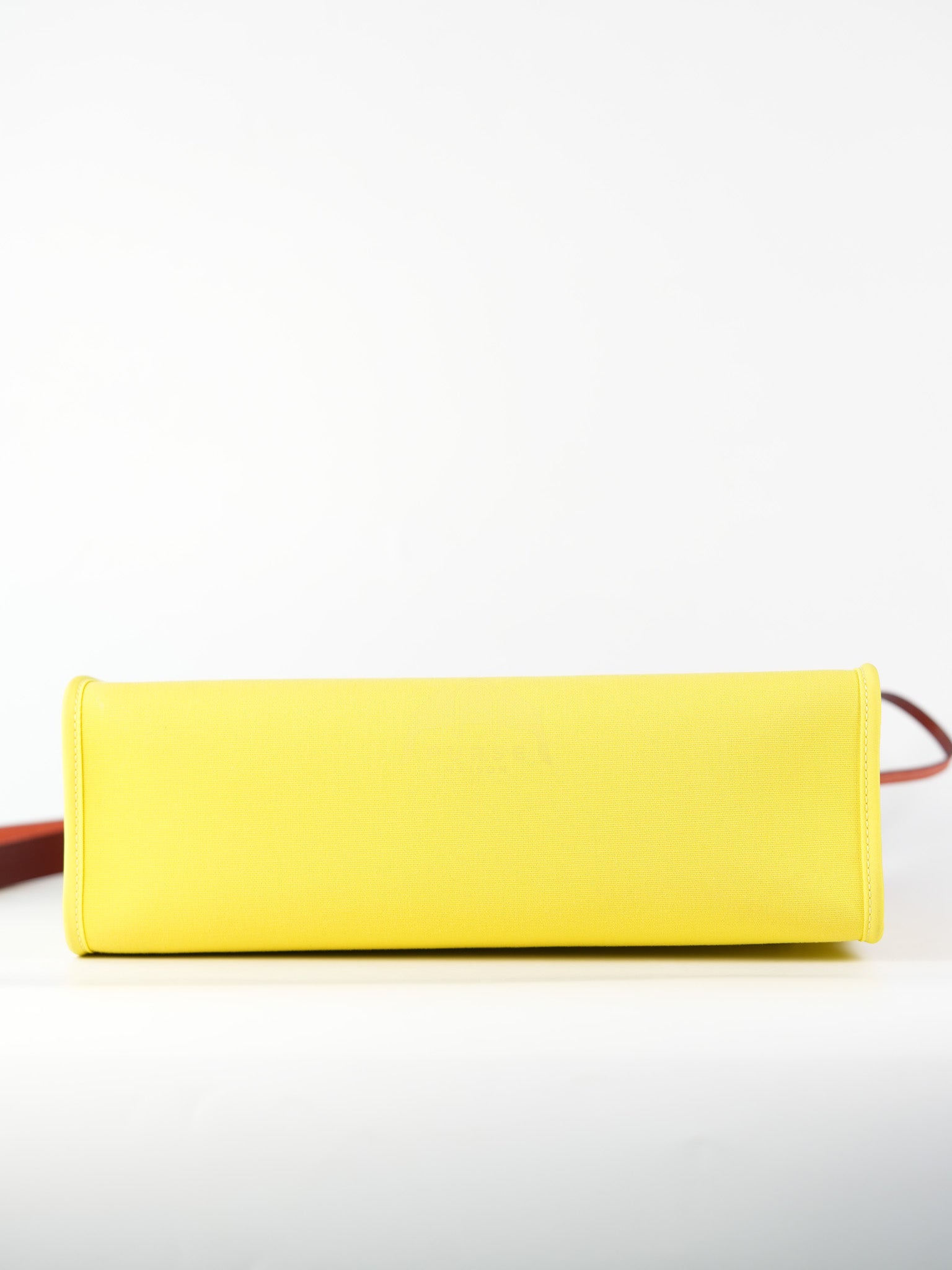 Herbag 31 in Yellow Green Leather & Palladium Hardware Stamp A (2017) | Purse Maison Luxury Bags Shop