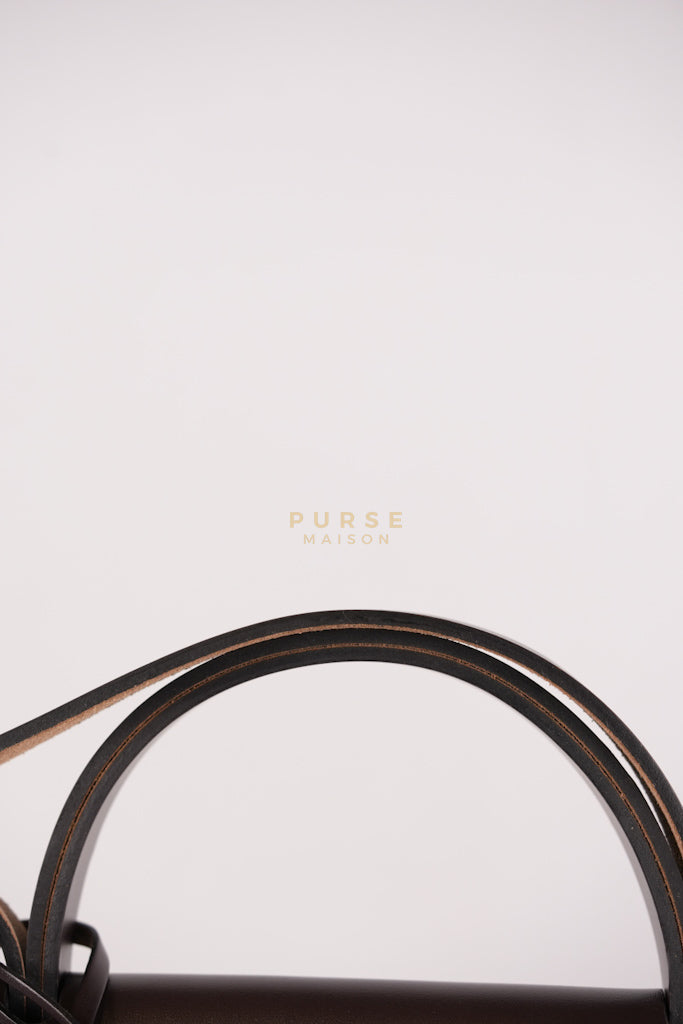 Herbag 31 Zip in Ebene/Ecru/Beige Vache Hunter Criss Viking and Gold Hardware Stamp B (2023) | Purse Maison Luxury Bags Shop