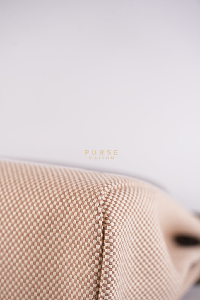 Herbag 31 Zip in Ebene/Ecru/Beige Vache Hunter Criss Viking and Gold Hardware Stamp B (2023) | Purse Maison Luxury Bags Shop