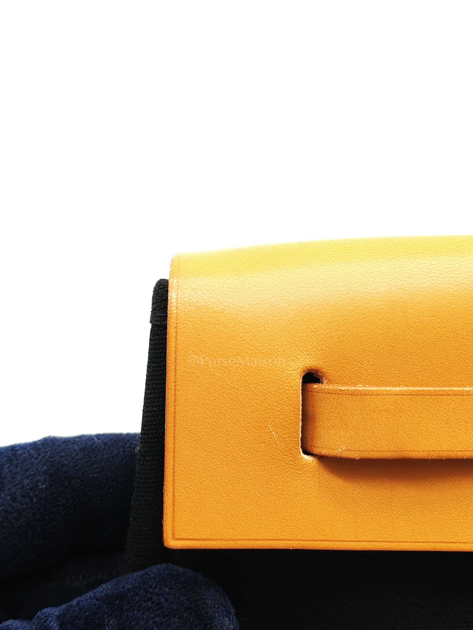 Herbag Clutch in Black Canvas Stamp C (2018) | Purse Maison Luxury Bags Shop