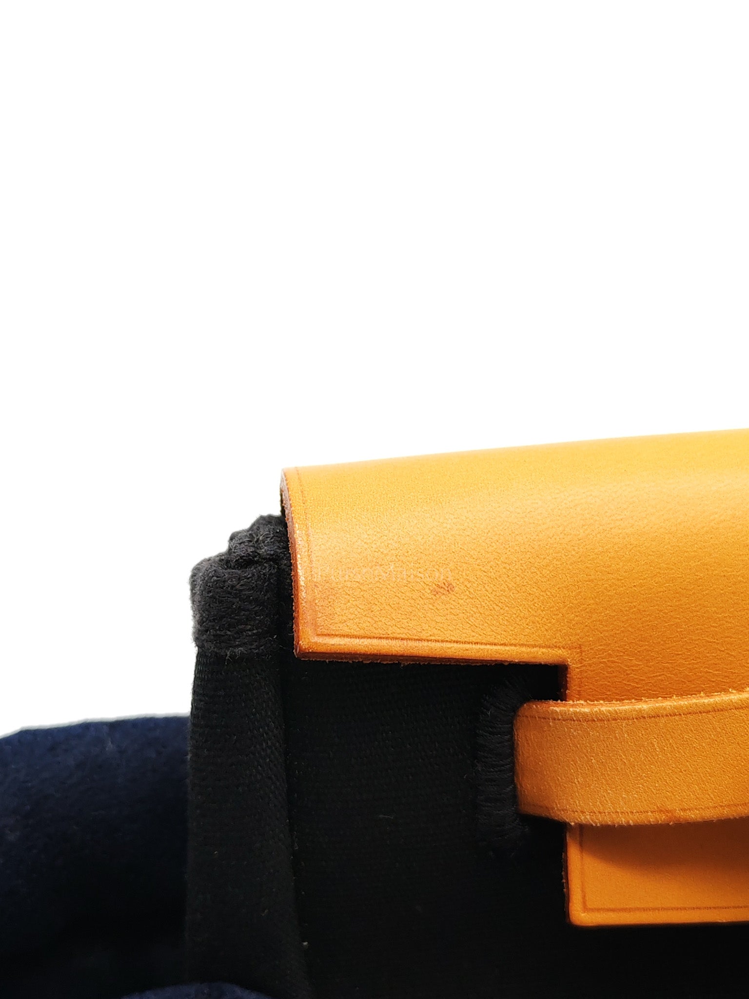 Herbag Clutch in Black Canvas Stamp C (2018) | Purse Maison Luxury Bags Shop