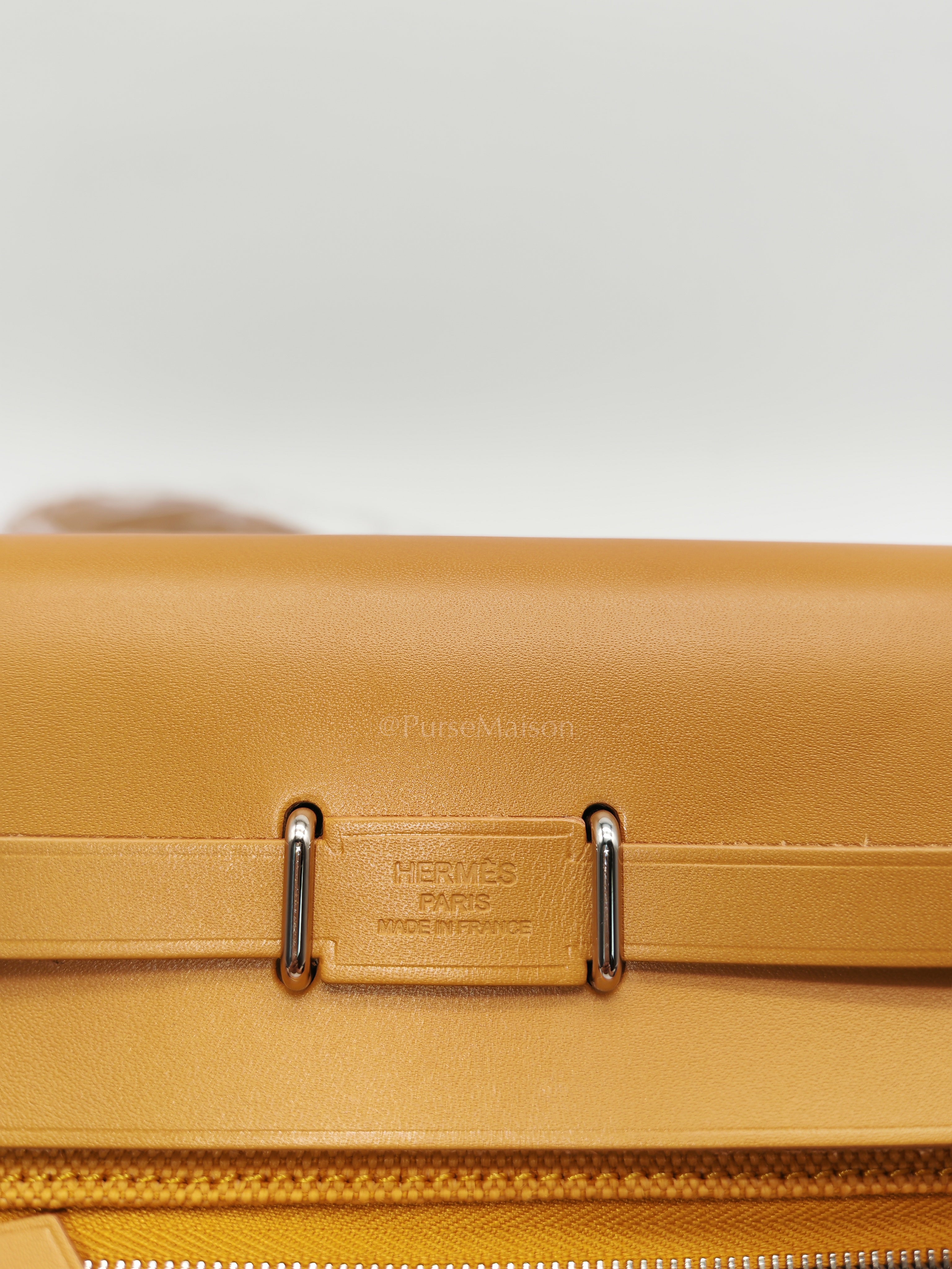 Herbag Mini in Sesame Canvas Palladium Hardware Stamp K(2025) | Purse Maison Luxury Bags Shop