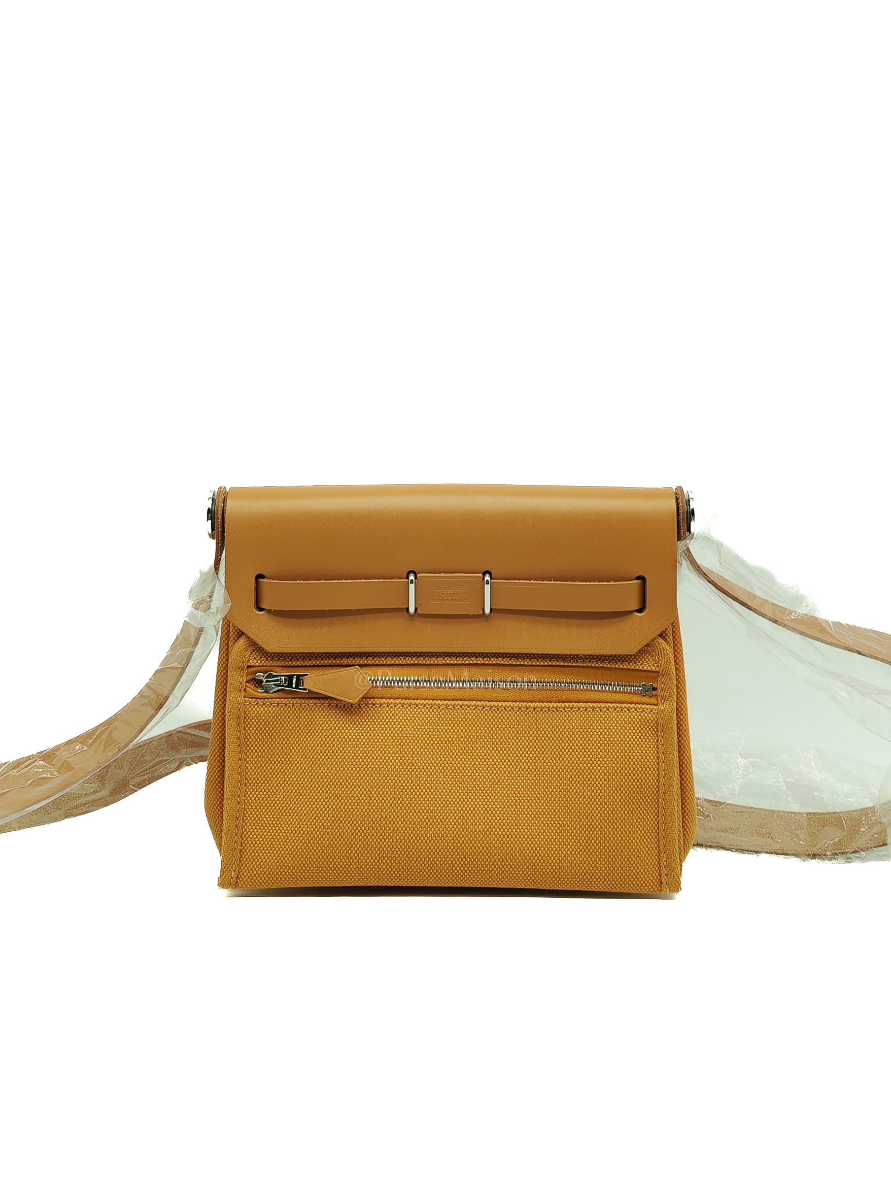 Herbag Mini in Sesame Canvas Palladium Hardware Stamp K(2025) | Purse Maison Luxury Bags Shop