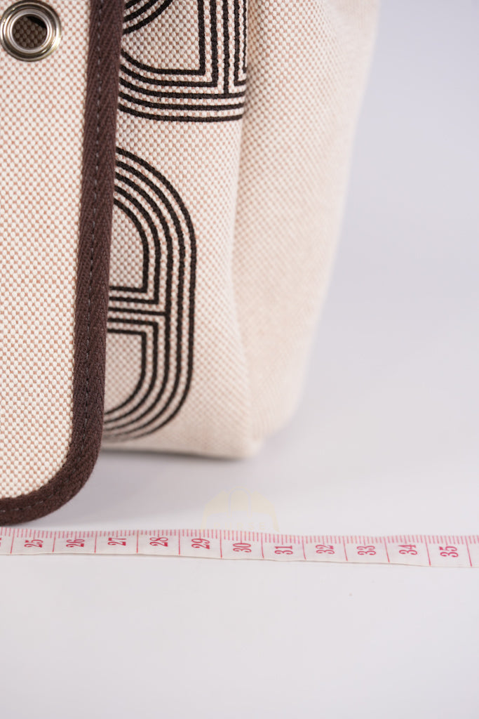 Herbag Zip 31 Chaine d'Ancre Canvas Ebene in Palladium Hardware Stamp U (2022) | Purse Maison Luxury Bags Shop