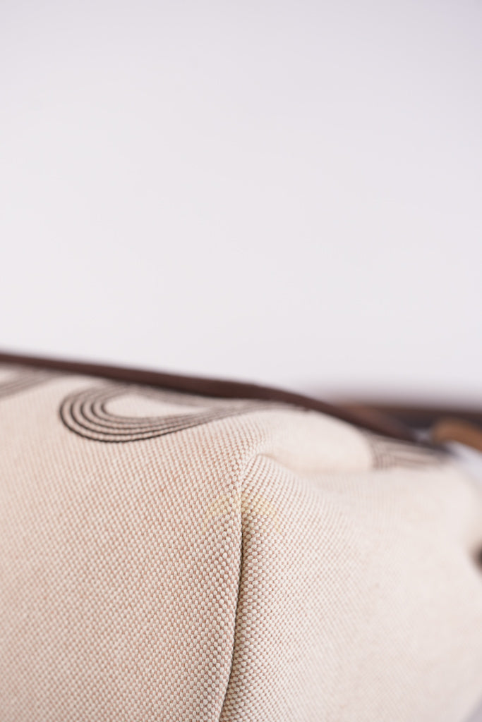 Herbag Zip 31 Chaine d'Ancre Canvas Ebene in Palladium Hardware Stamp U (2022) | Purse Maison Luxury Bags Shop