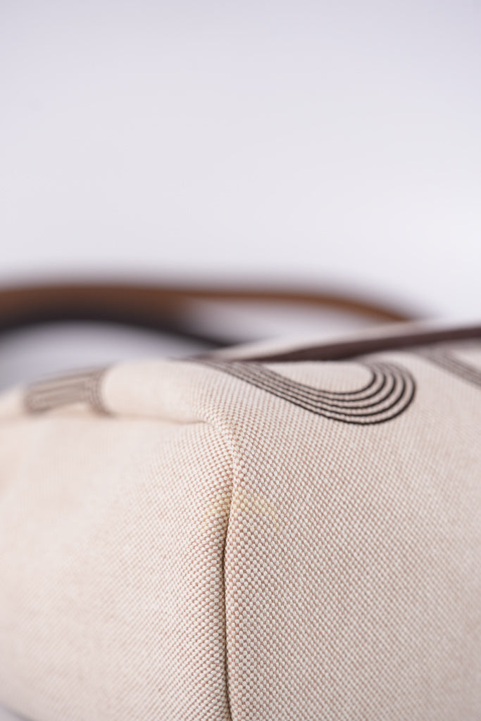 Herbag Zip 31 Chaine d'Ancre Canvas Ebene in Palladium Hardware Stamp U (2022) | Purse Maison Luxury Bags Shop