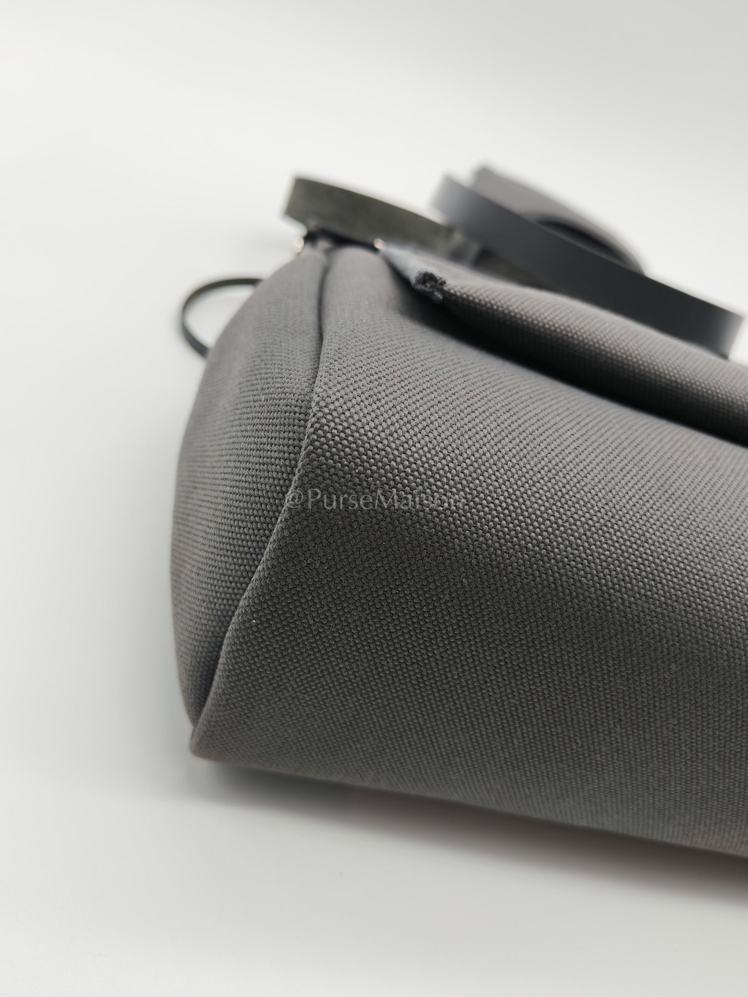 Herbag Zip 31 in Grey Canvas Palladium Hardware Stamp K(2025) | Purse Maison Luxury Bags Shop