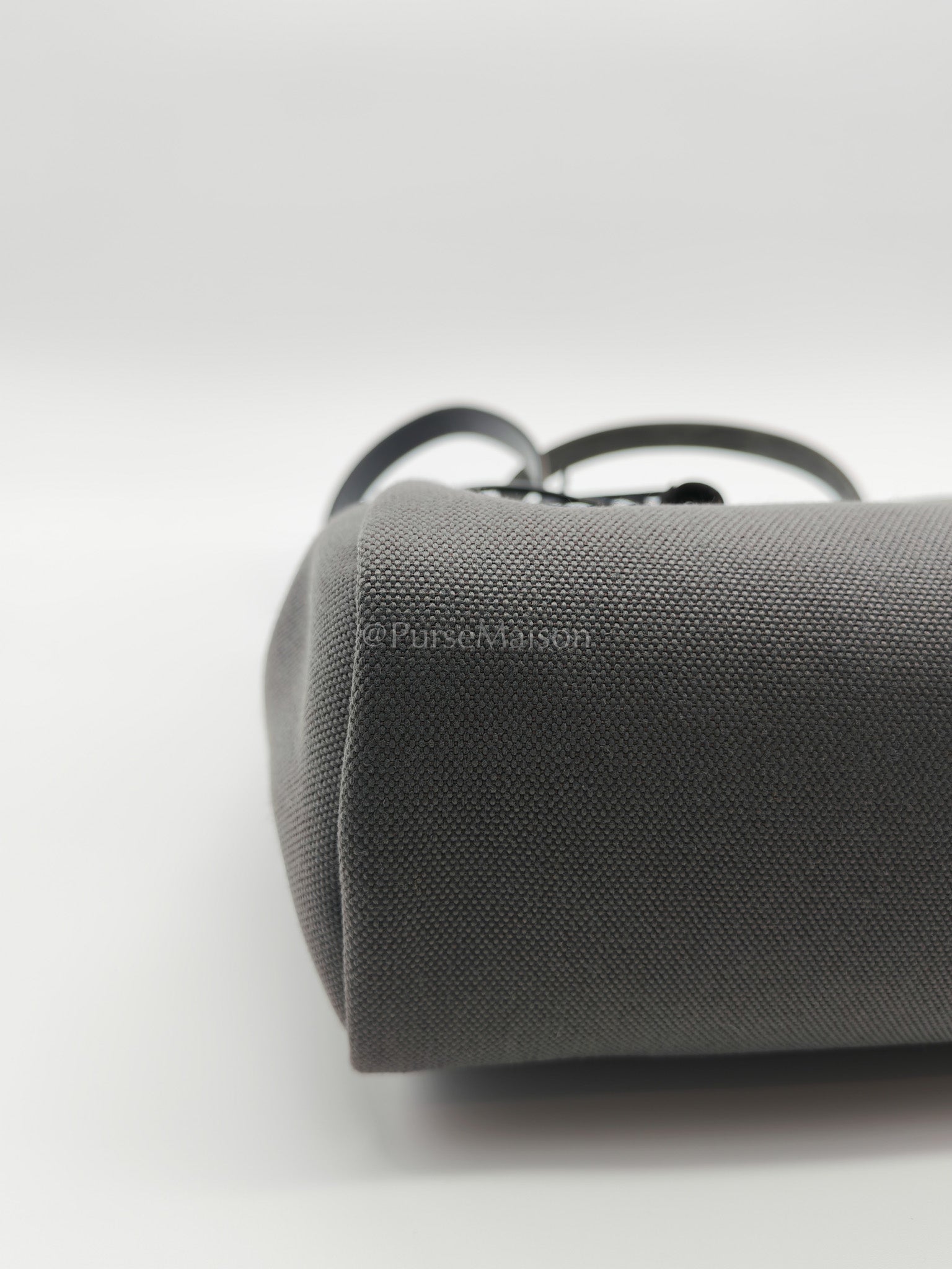 Herbag Zip 31 in Grey Canvas Palladium Hardware Stamp K(2025) | Purse Maison Luxury Bags Shop