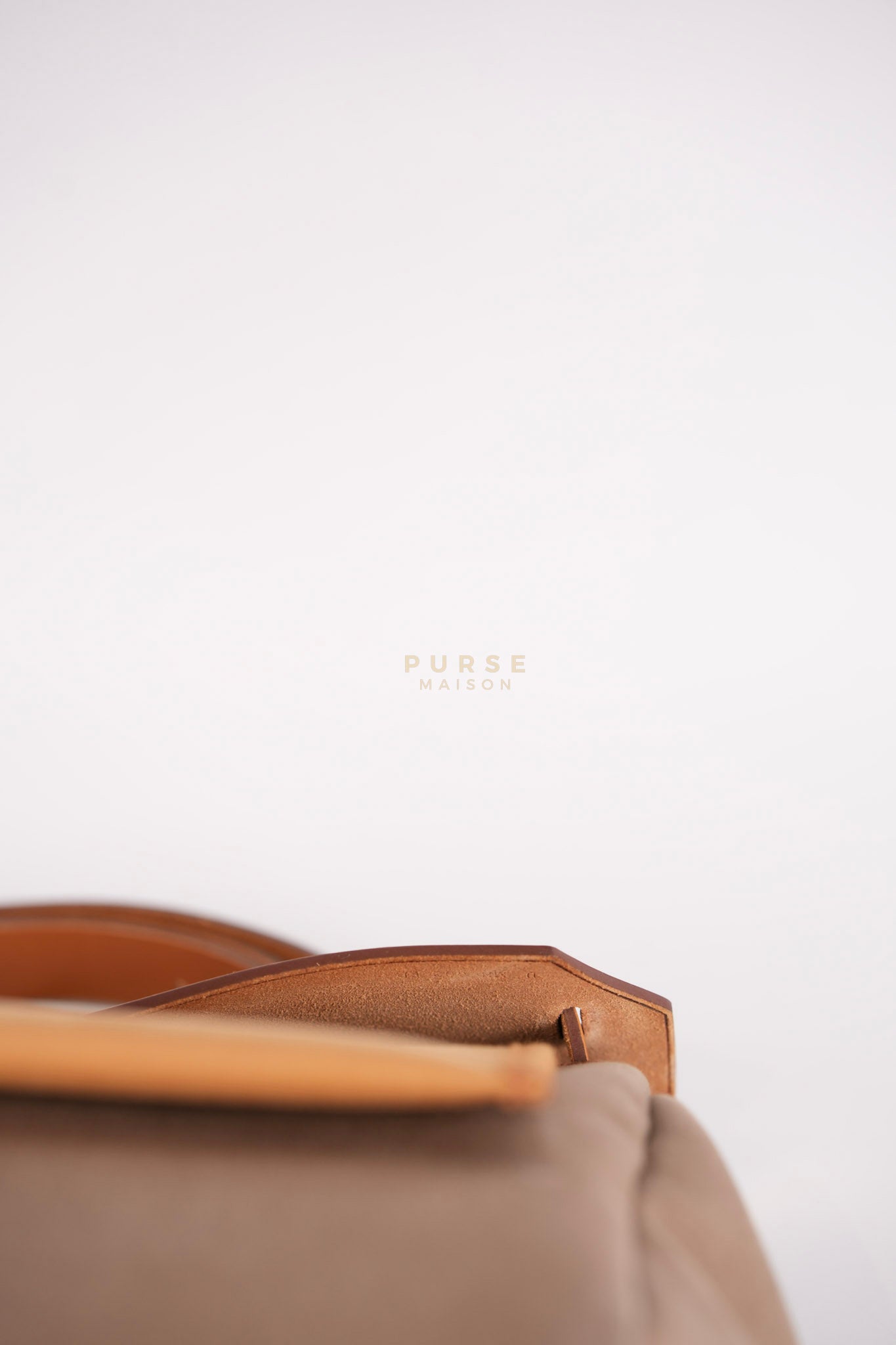 Herbag Zip 31 Vache Hunter Toile in Etoupe ang Gold Hardware Stamp U (2022) | Purse Maison Luxury Bags Shop