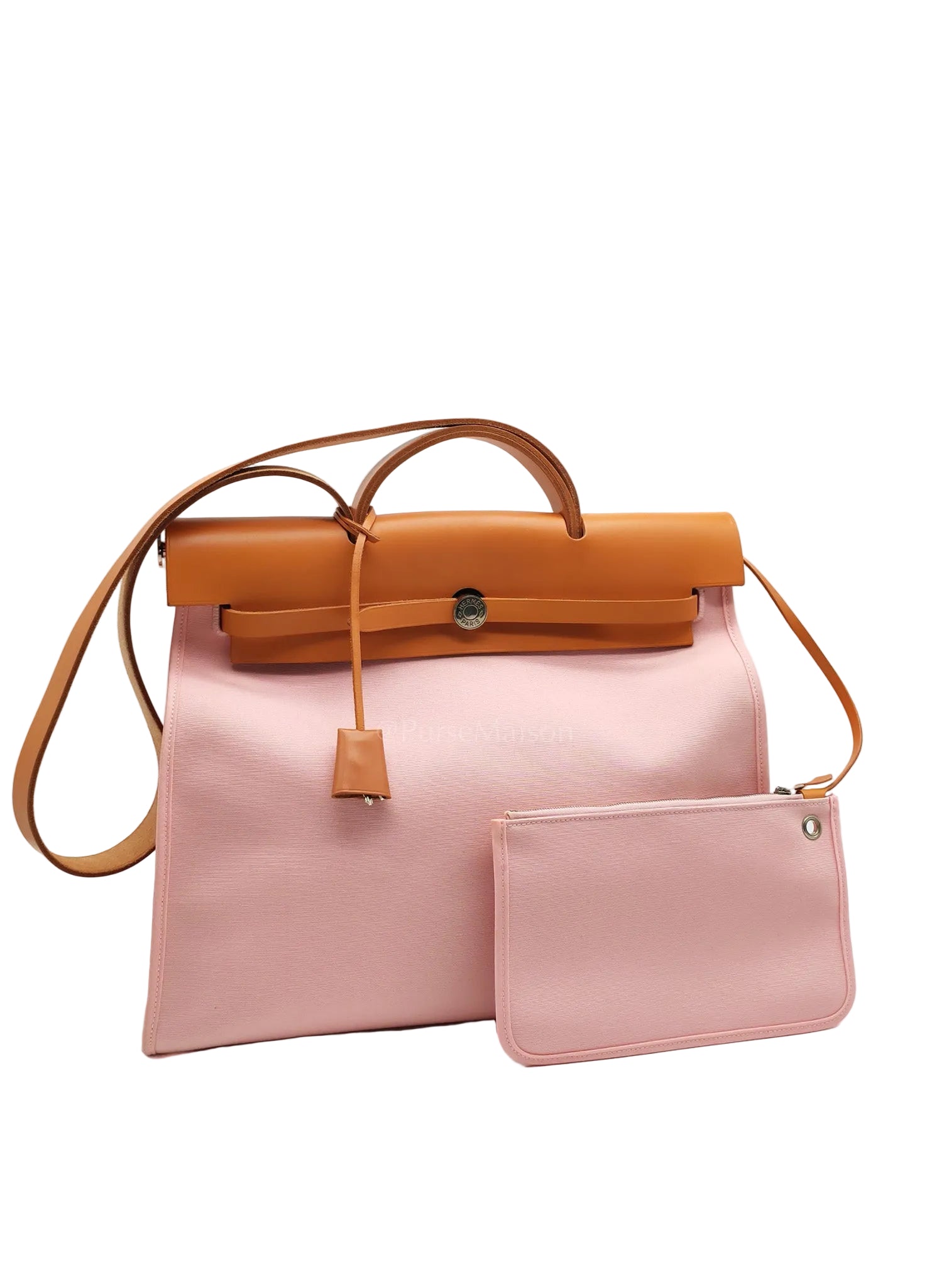 Herbag Zip 39 in Sakura Pink Palladium Hardware Stamp T(2016) | Purse Maison Luxury Bags Shop