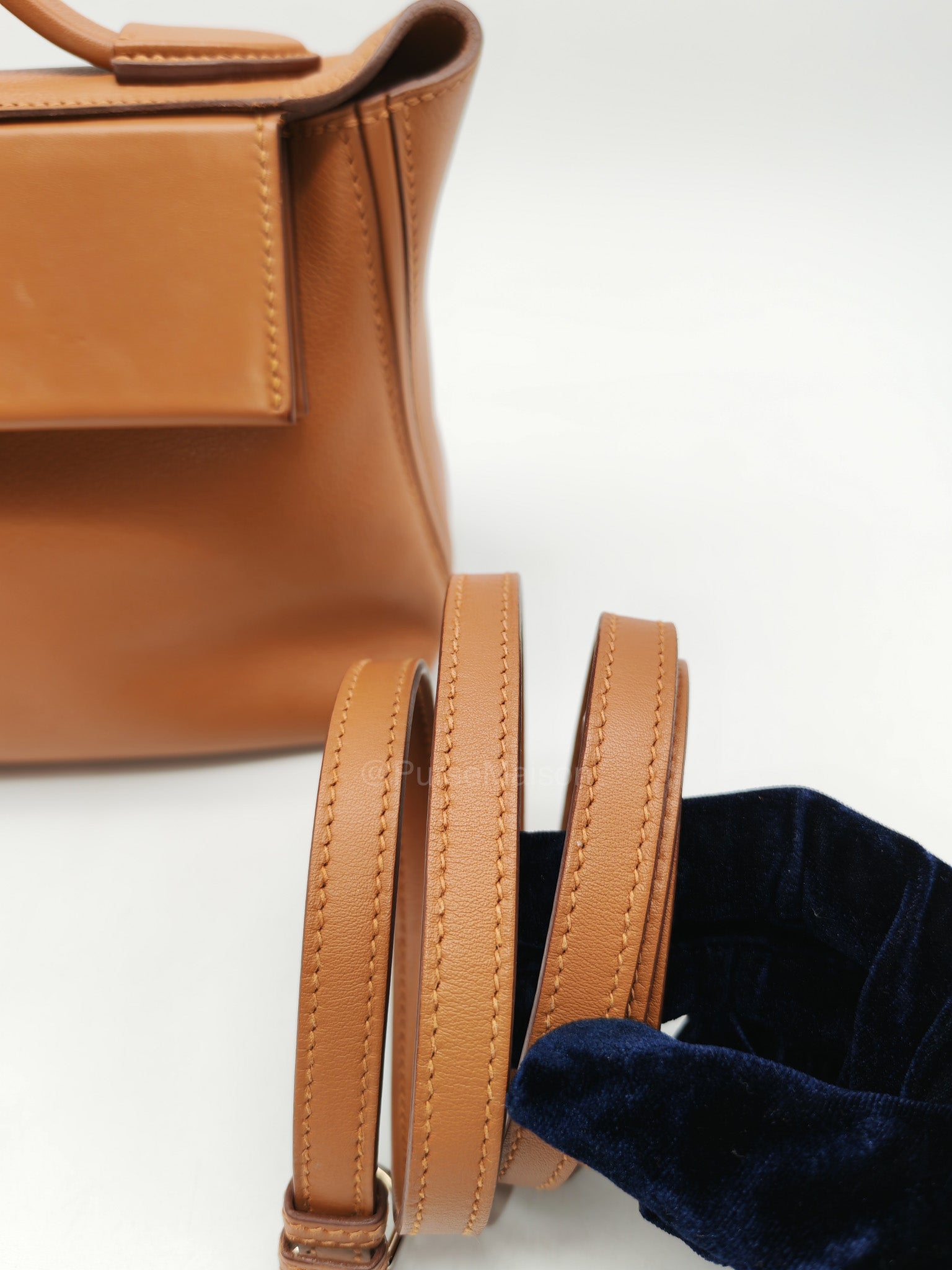 Hermes 24/24 Mini 21 in Gold Evercolor Leather Palladium Hardware Stamp U(2022) | Purse Maison Luxury Bags Shop