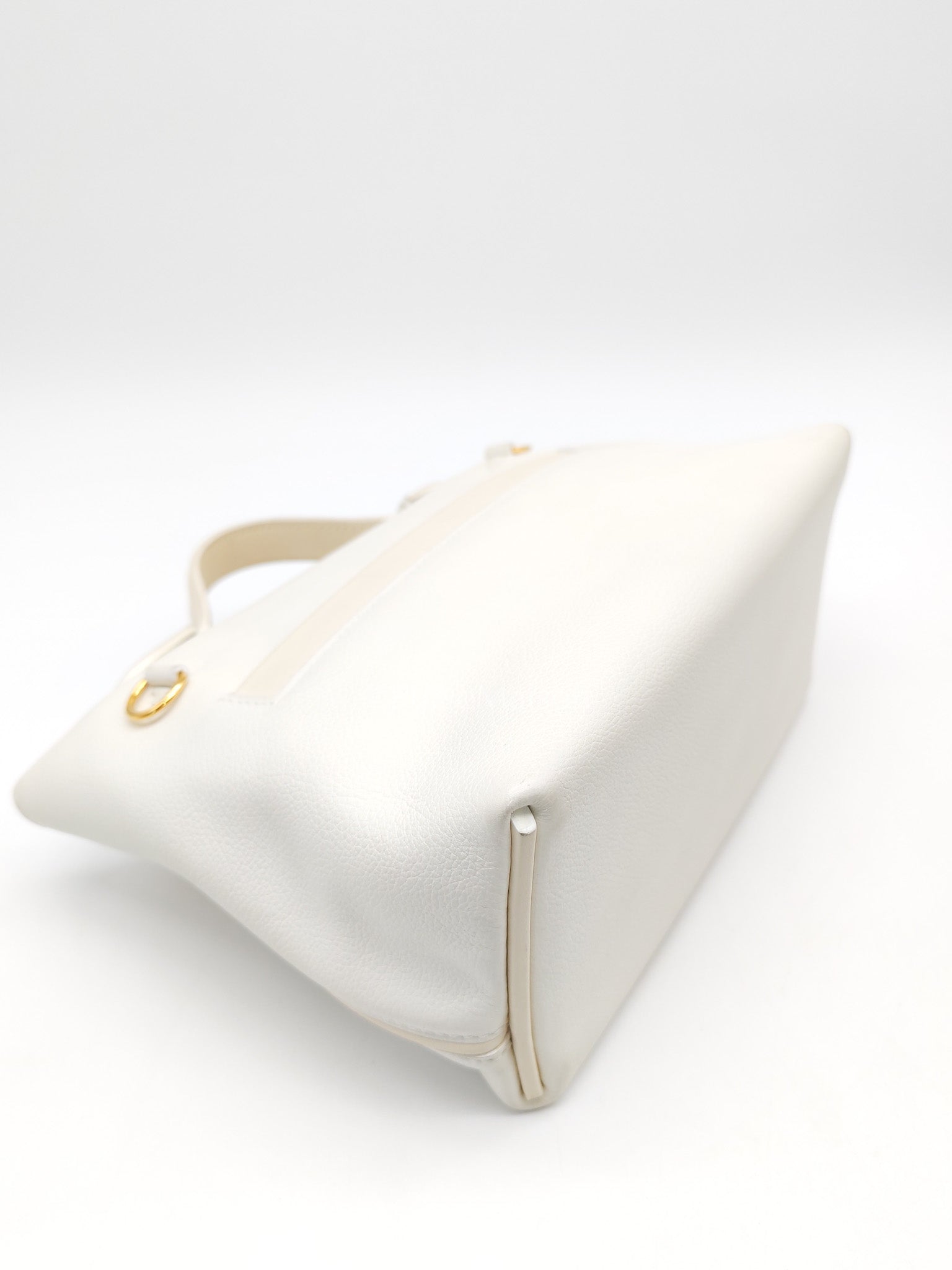 Hermes 24/24 Mini Veau Evercolor/Veau Swift Ay Blanc/Nata and Gold Hardware Stamp Z (2021) | Purse Maison Luxury Bags Shop