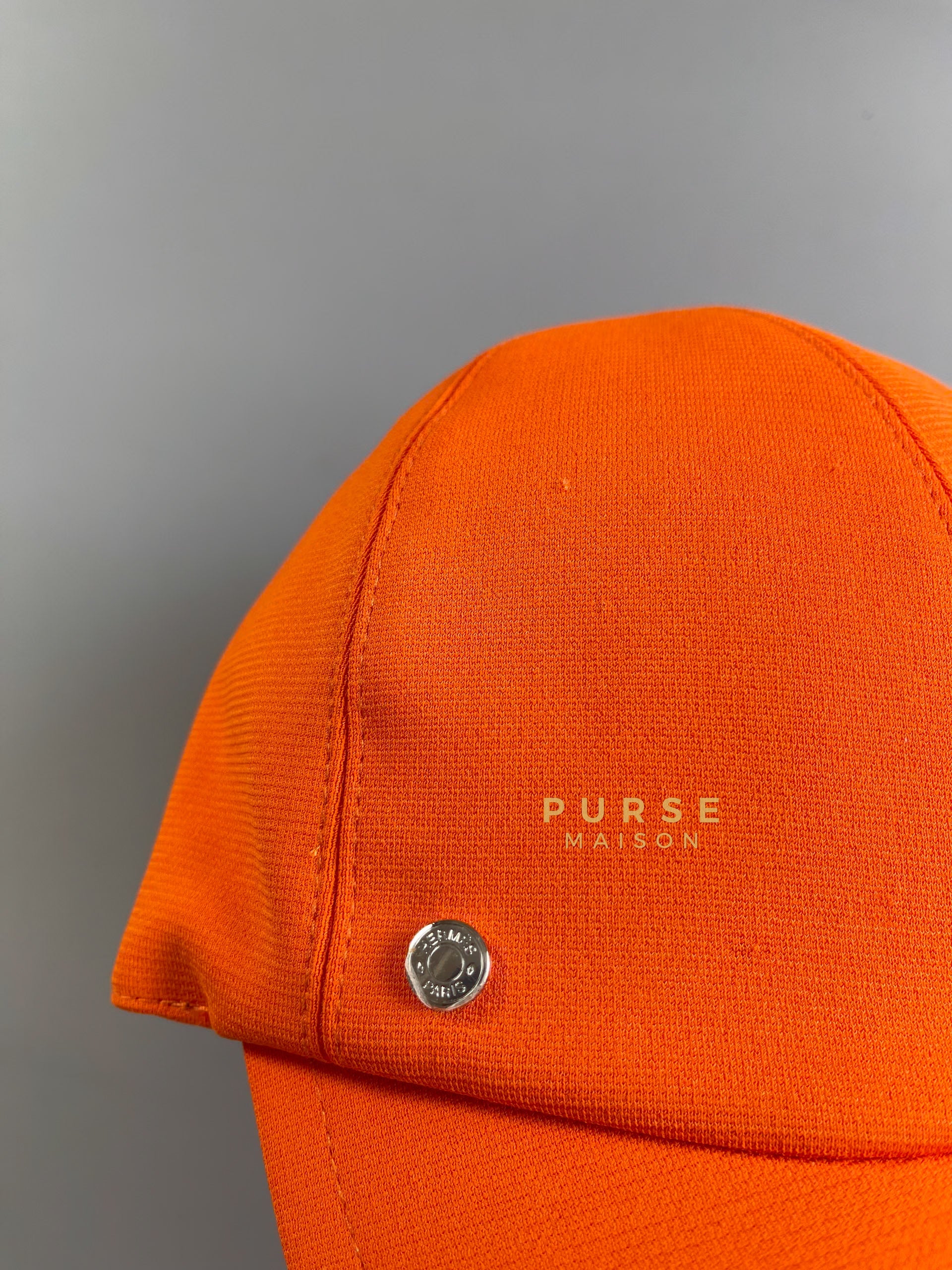 Hermes Baseball Cap (Orange) Size 57 | Purse Maison