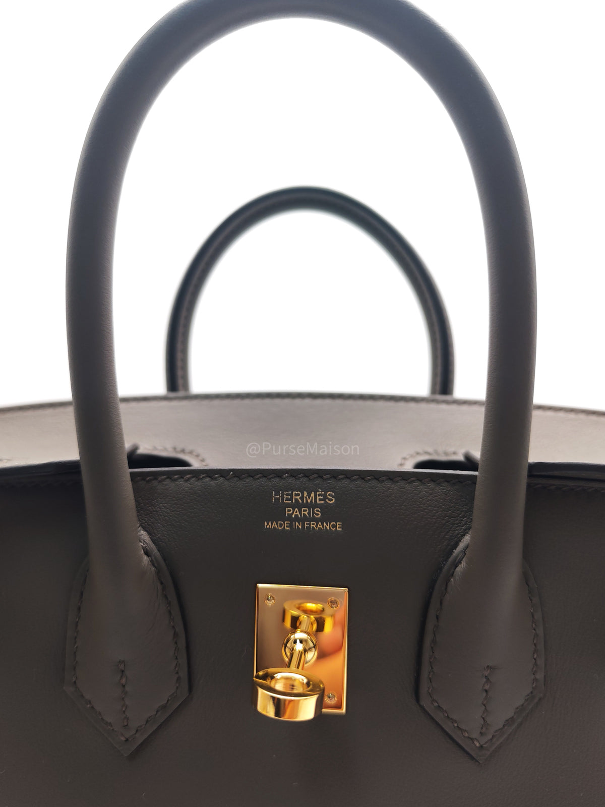 Hermes Birkin 25 in Etain Swift Leather and Gold Hardware Stamp K (2025) | Purse Maison Luxury Bags Shop