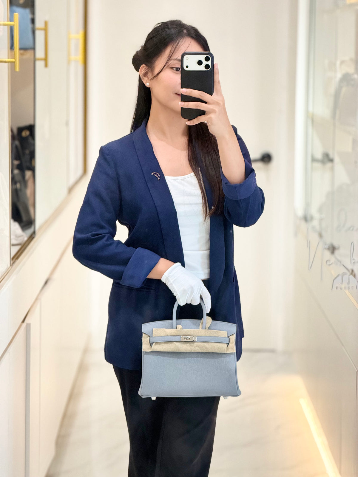 Hermes Birkin 25 in Gris Pantin Togo Leather & Palladium Hardware Stamp K(2025) | Purse Maison Luxury Bags Shop