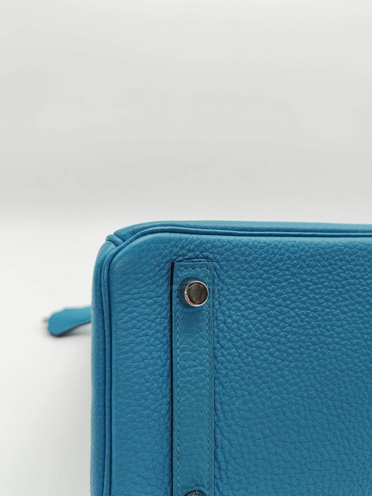 Hermes Birkin 25 in Turquoise Blue Togo Leather Palladium Hardware Stamp C(2018) | Purse Maison Luxury Bags Shop