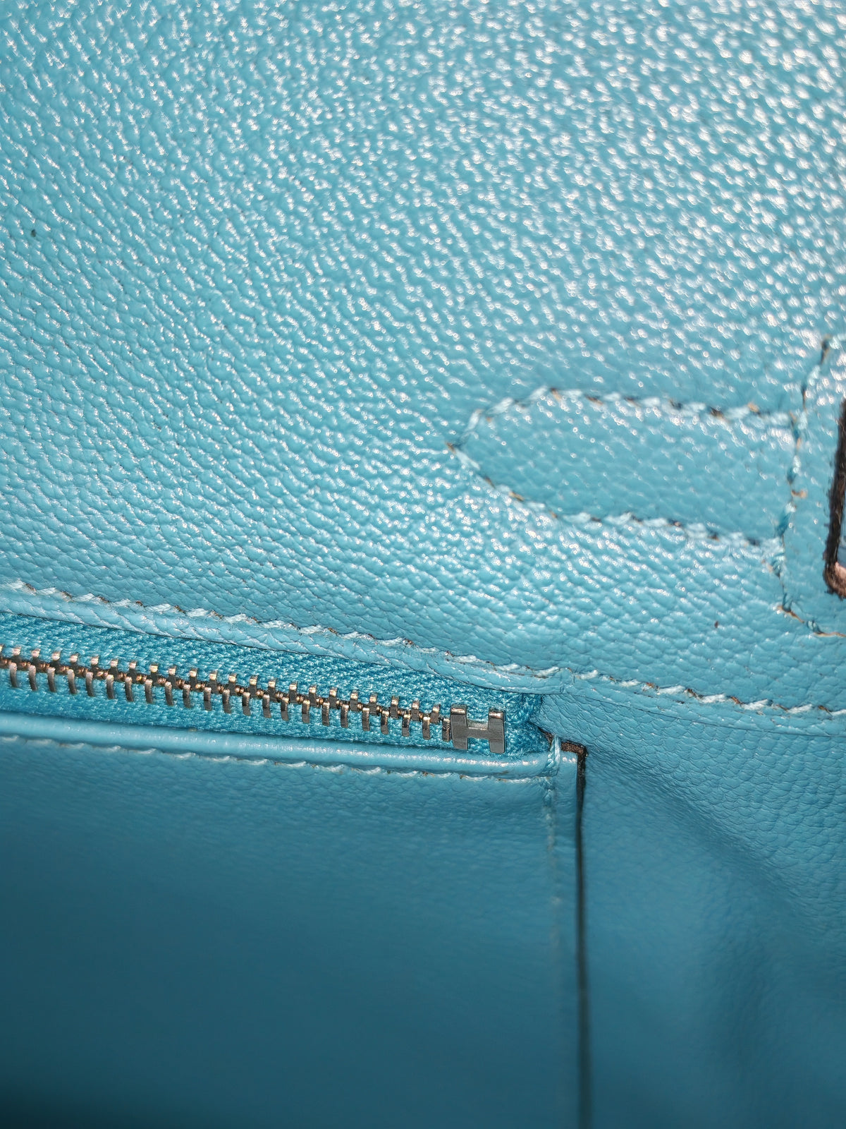 Hermes Birkin 25 in Turquoise Blue Togo Leather Palladium Hardware Stamp C(2018) | Purse Maison Luxury Bags Shop