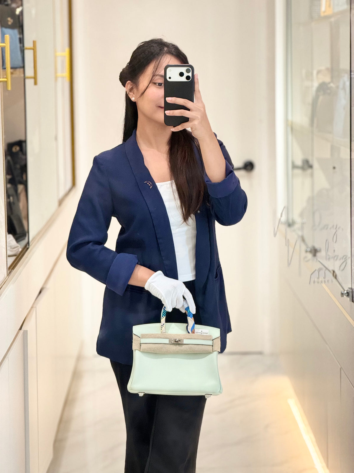 Hermes Birkin 25 in Vert Fizz Swift Leather Palladium Hardware Stamp U(2022) | Purse Maison Luxury Bags Shop
