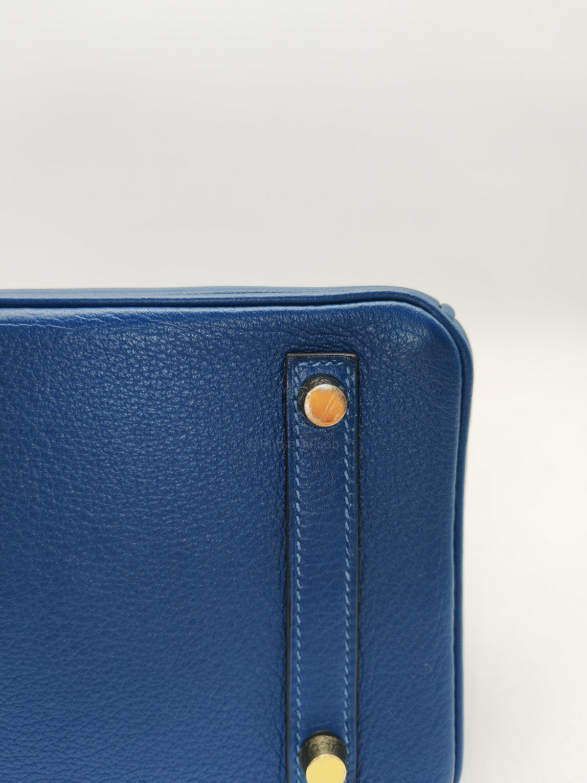 Hermes Birkin 25 Retourne in Bleu Saphire Taurillon Navillo Leather Gold Hardware Stamp D(2019) | Purse Maison Luxury Bags Shop