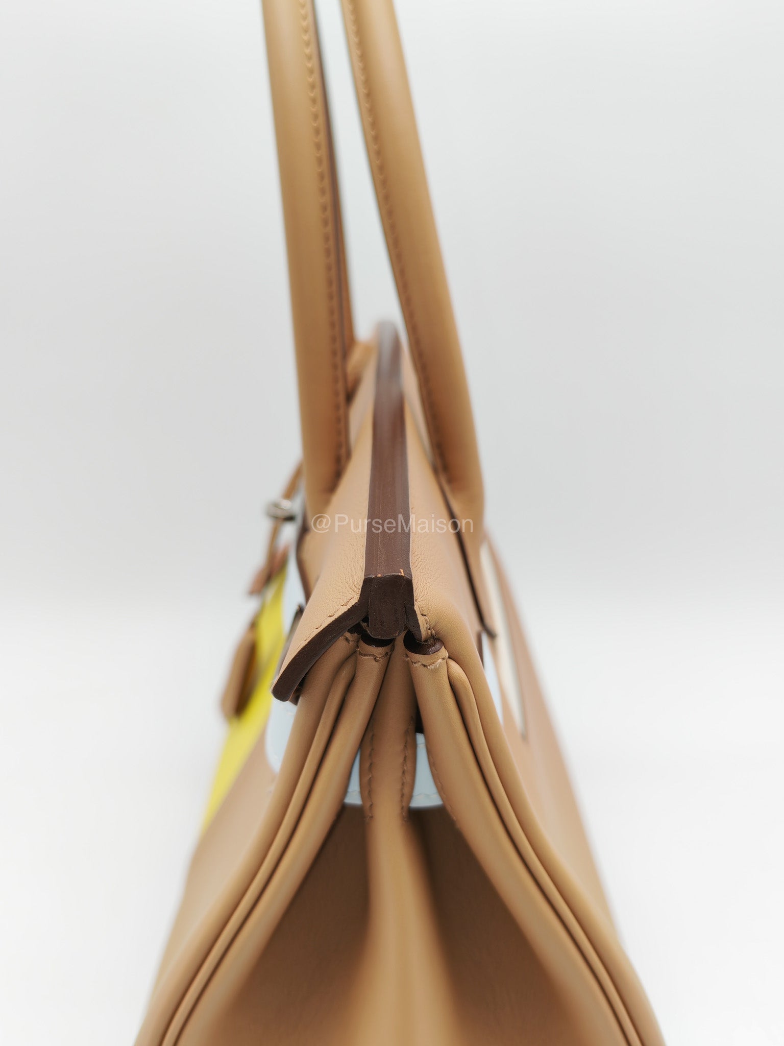 Hermès Birkin 30 Colormatic Chai/Lime/Blue Brume/Cassis Swift Leather Palladium Hardware Stamp U(2022) | Purse Maison Luxury Bags Shop