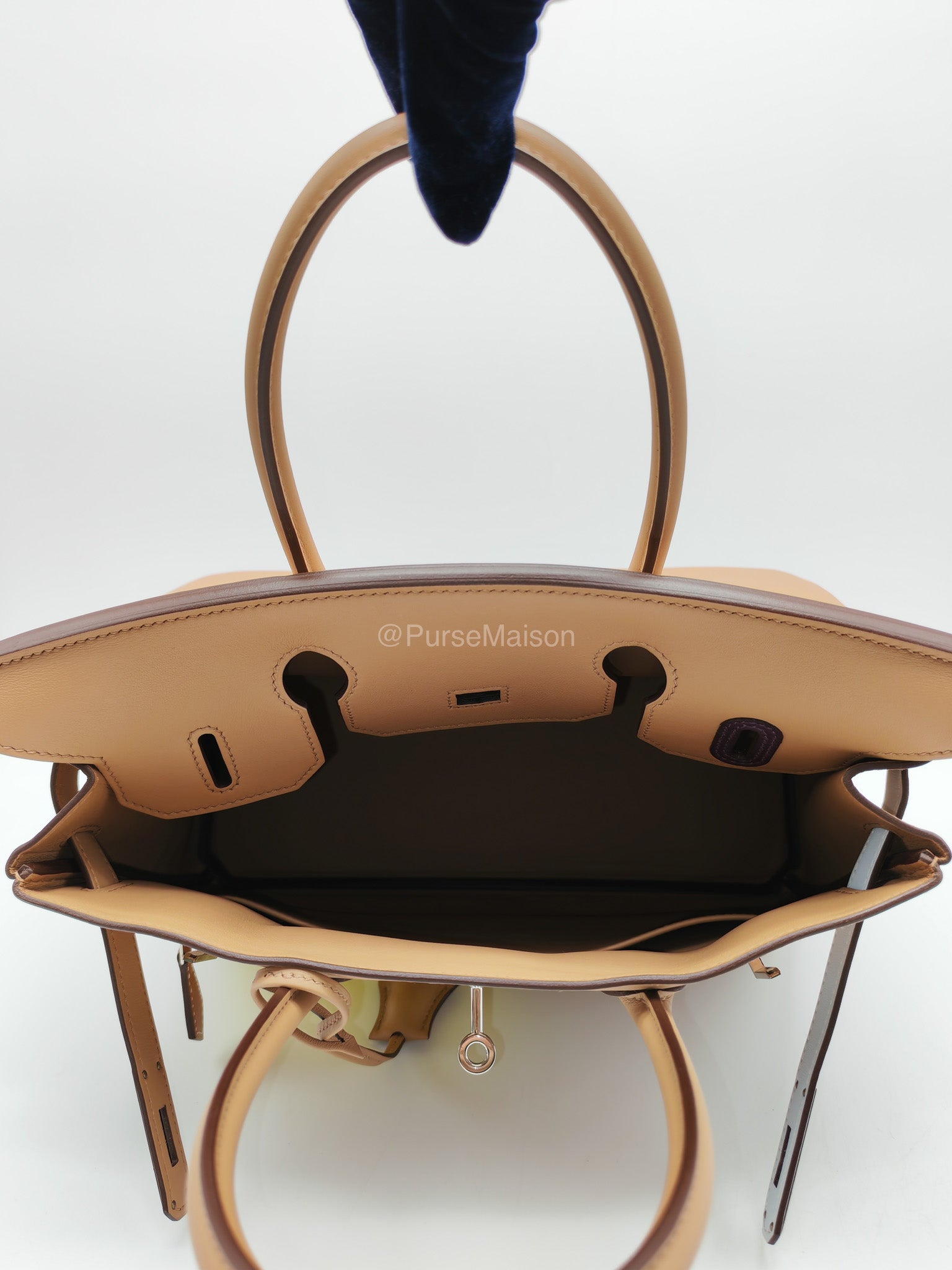 Hermès Birkin 30 Colormatic Chai/Lime/Blue Brume/Cassis Swift Leather Palladium Hardware Stamp U(2022) | Purse Maison Luxury Bags Shop