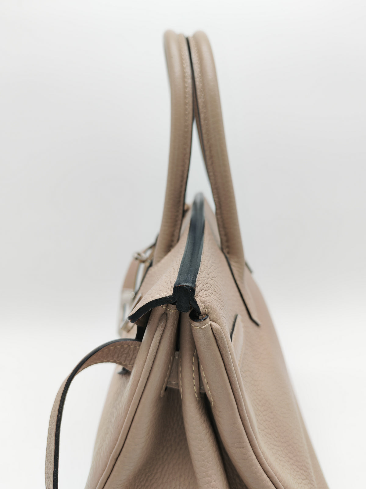 Hermes Birkin 30 in Gris Asphalte Clemence Leather Palladium Hardware Stamp Square O (2011) | Purse Maison Luxury Bags Shop
