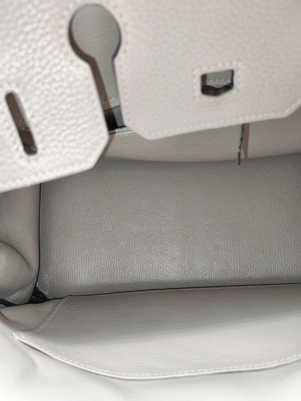 Hermes Birkin 30 in Gris Asphalte Clemence Leather Palladium Hardware Stamp Square O (2011) | Purse Maison Luxury Bags Shop