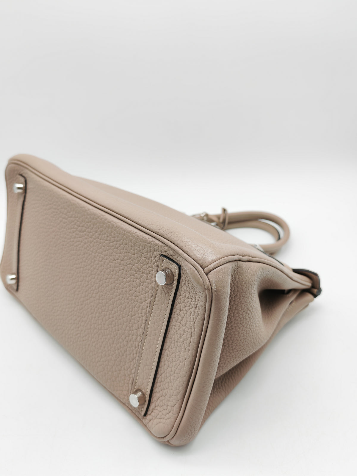 Hermes Birkin 30 in Gris Asphalte Clemence Leather Palladium Hardware Stamp Square O (2011) | Purse Maison Luxury Bags Shop