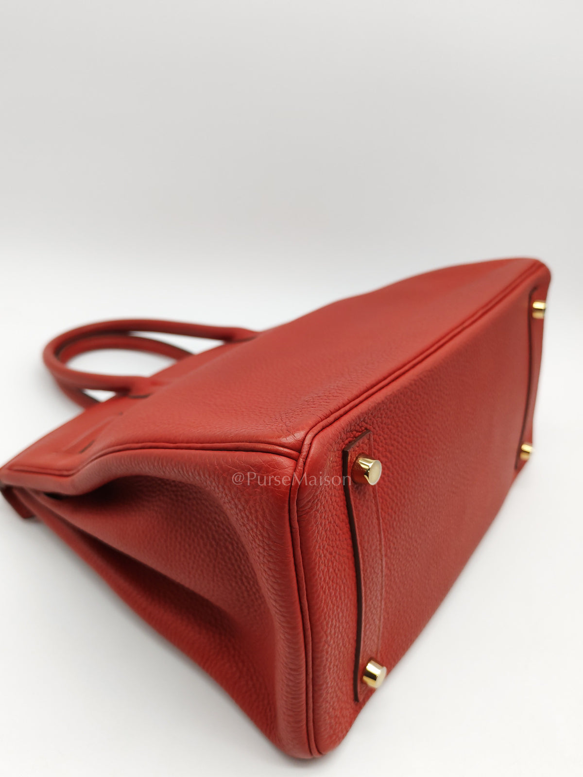 Birkin 30 in Red Togo Leather Gold Hardware Stamp T(2016) | Purse Maison Luxury Bags Shop