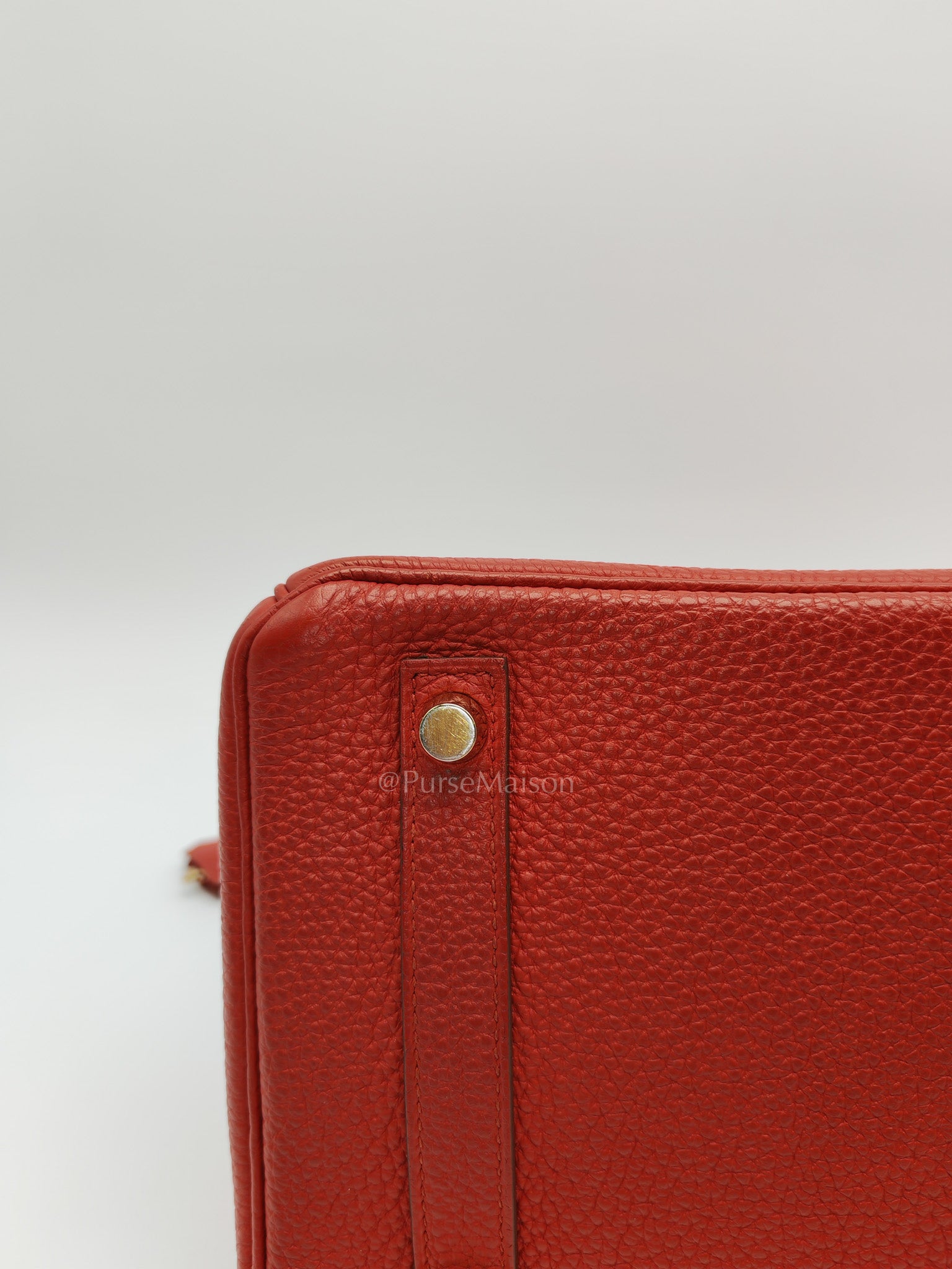 Birkin 30 in Red Togo Leather Gold Hardware Stamp T(2016) | Purse Maison Luxury Bags Shop