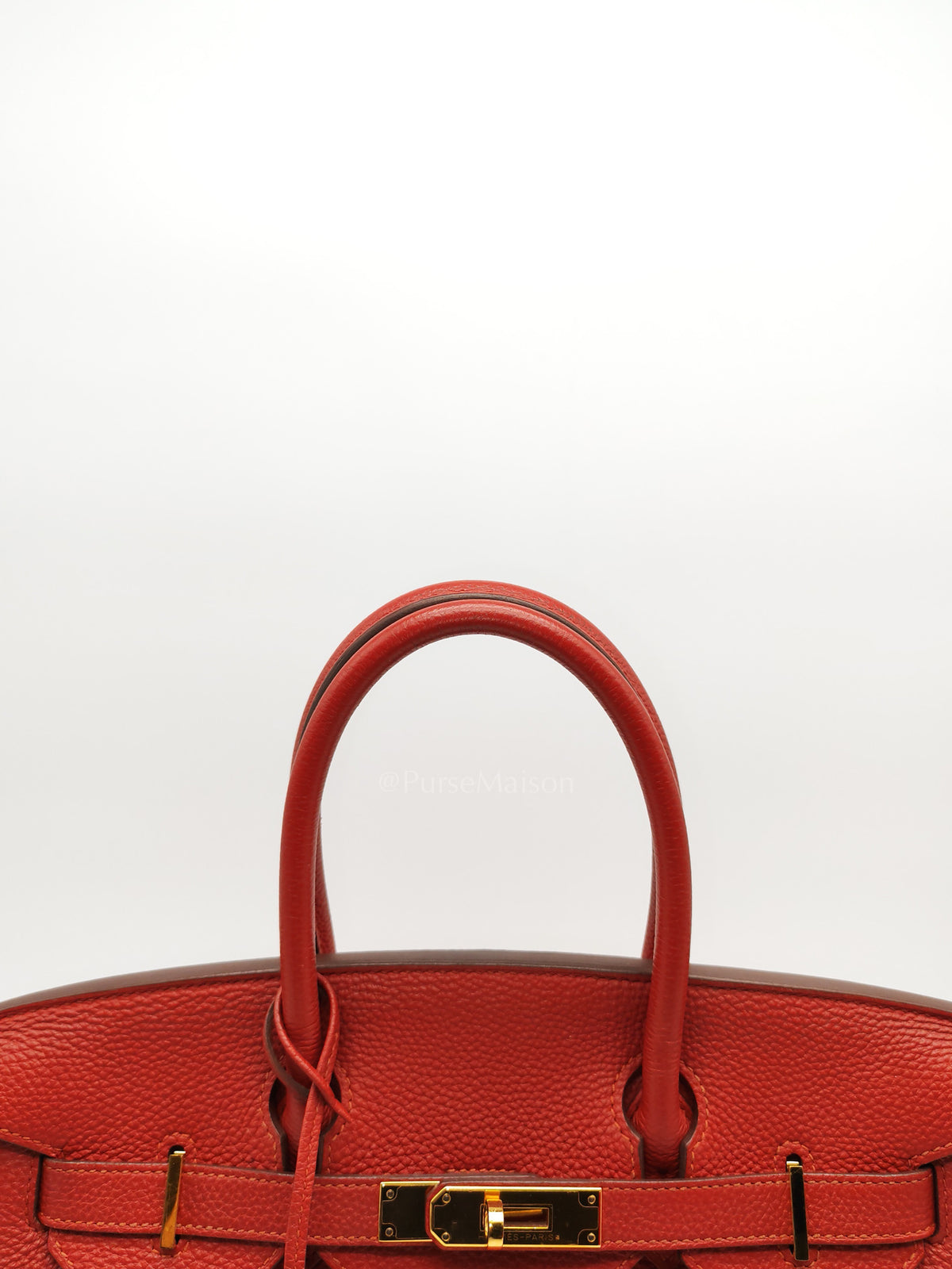 Birkin 30 in Red Togo Leather Gold Hardware Stamp T(2016) | Purse Maison Luxury Bags Shop