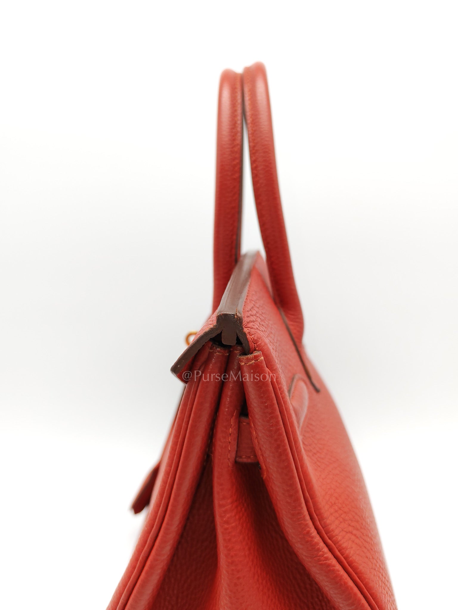 Birkin 30 in Red Togo Leather Gold Hardware Stamp T(2016) | Purse Maison Luxury Bags Shop