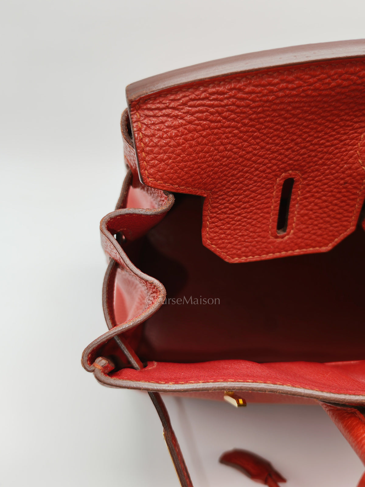 Birkin 30 in Red Togo Leather Gold Hardware Stamp T(2016) | Purse Maison Luxury Bags Shop