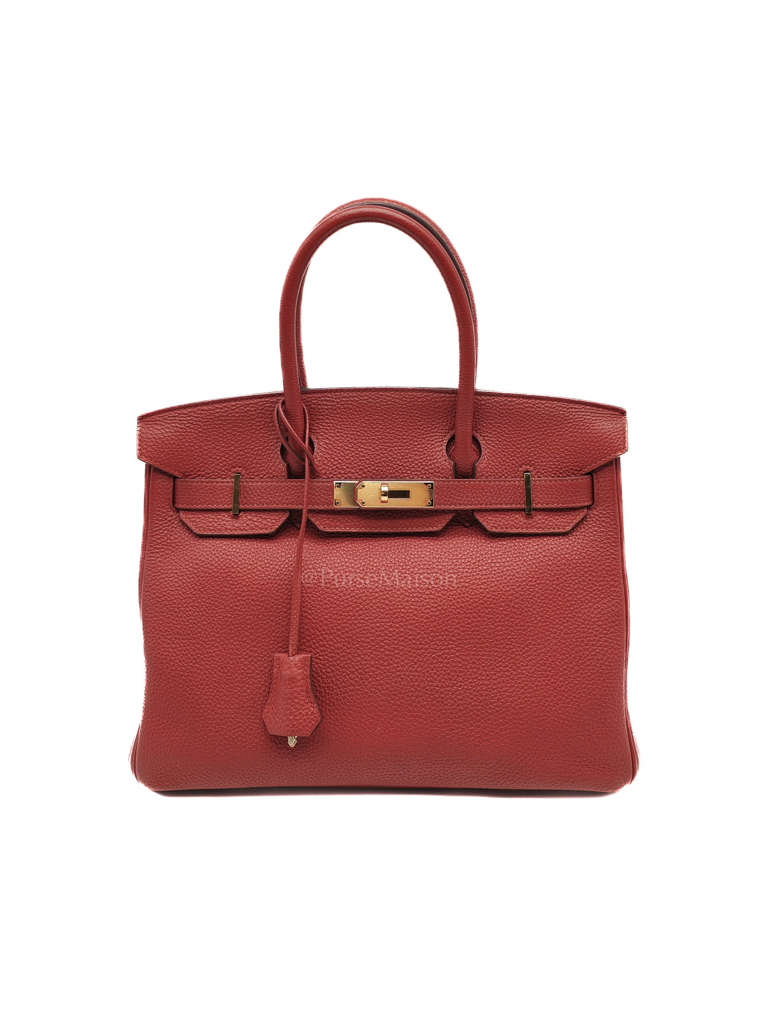 Birkin 30 in Red Togo Leather Gold Hardware Stamp T(2016) | Purse Maison Luxury Bags Shop