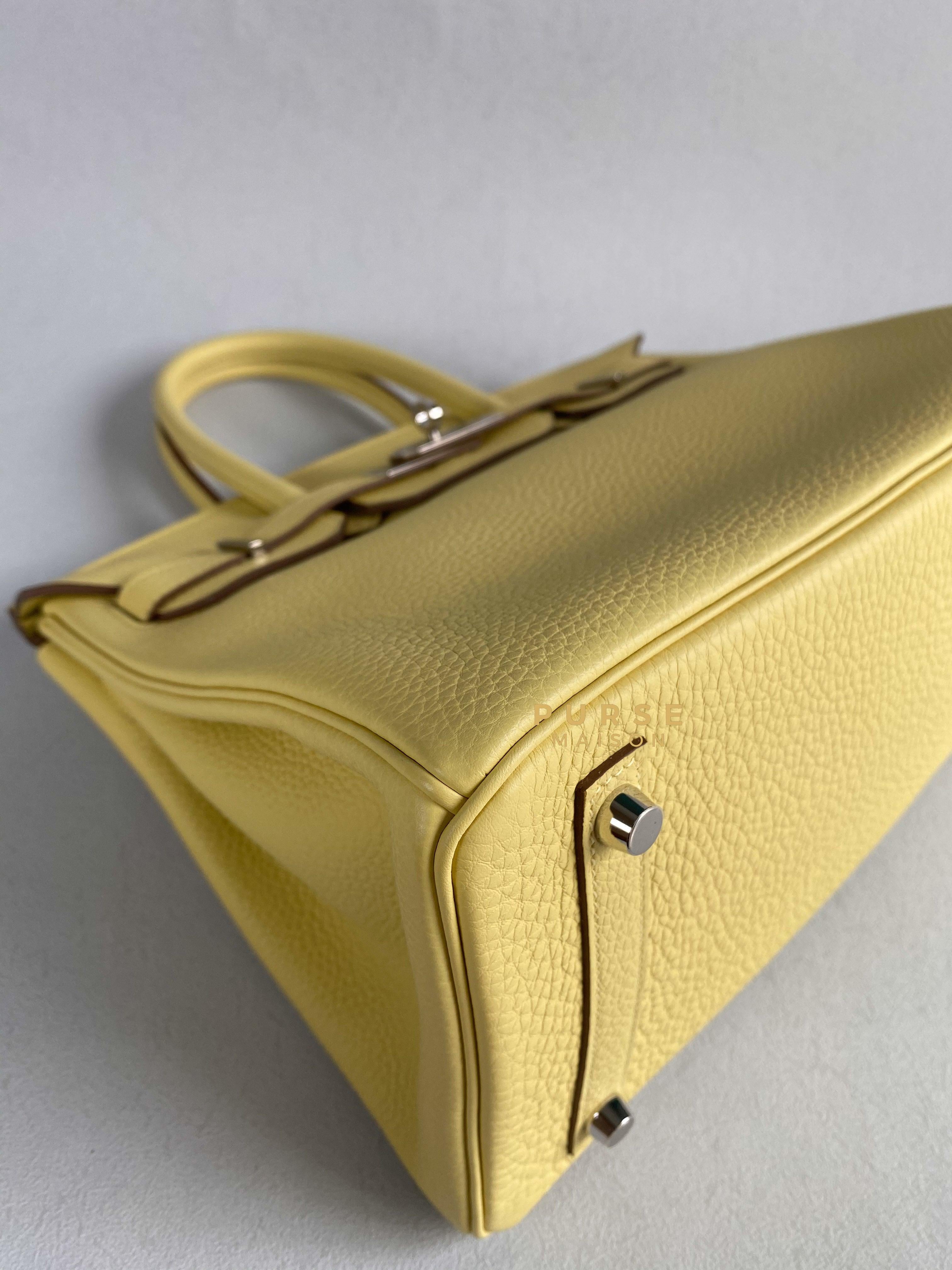 Hermes Birkin 30 Jaune Poussin Togo and Palladium Hardware (Stamp U) | Purse Maison Luxury Bags Shop