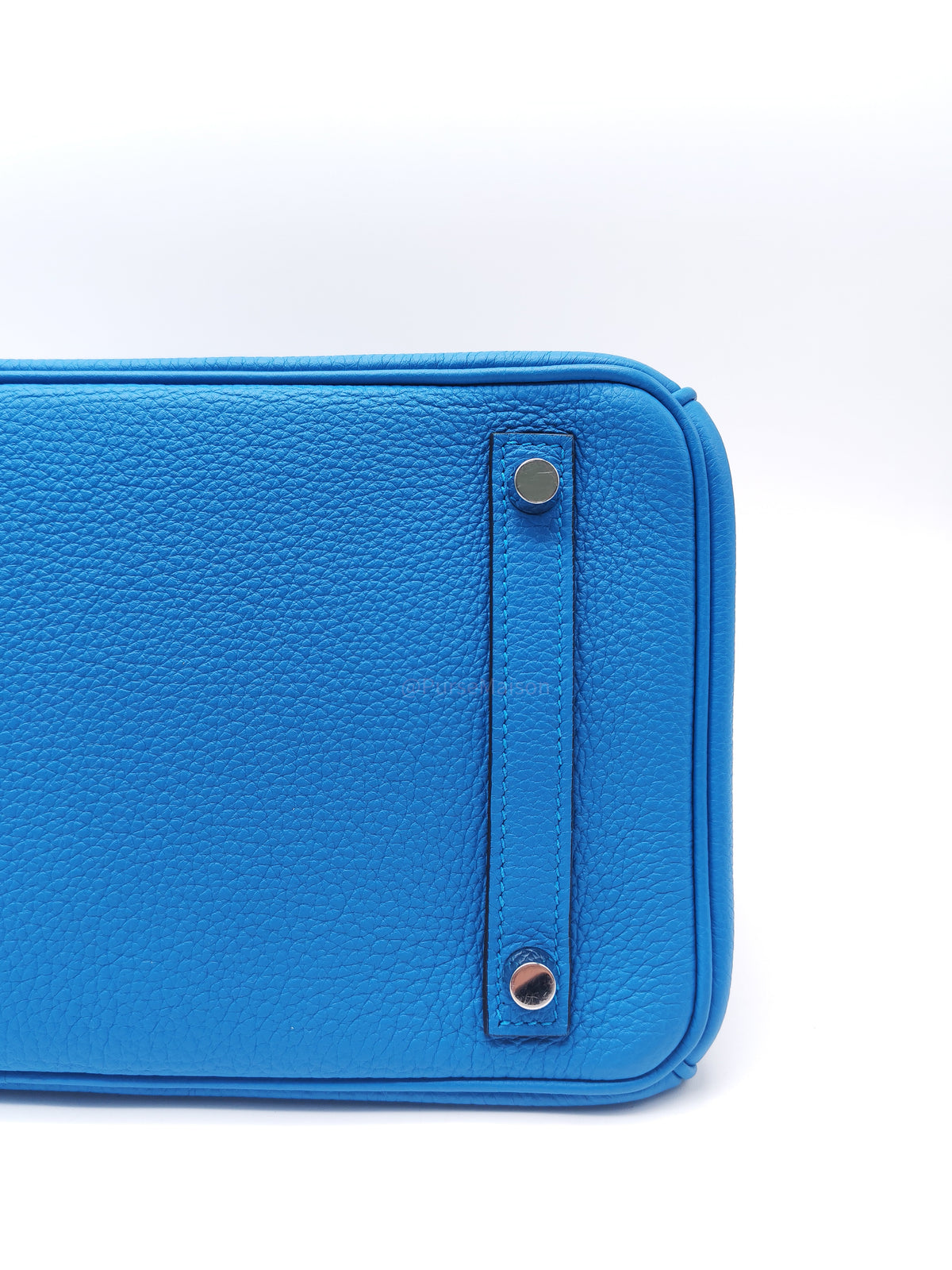 Hermes Birkin 30 Retourne Dual Color in Blue Zanzibar Verso and Milachite Togo Leather Palladium Hardware Stamp A(2017) | Purse Maison Luxury Bags Shop