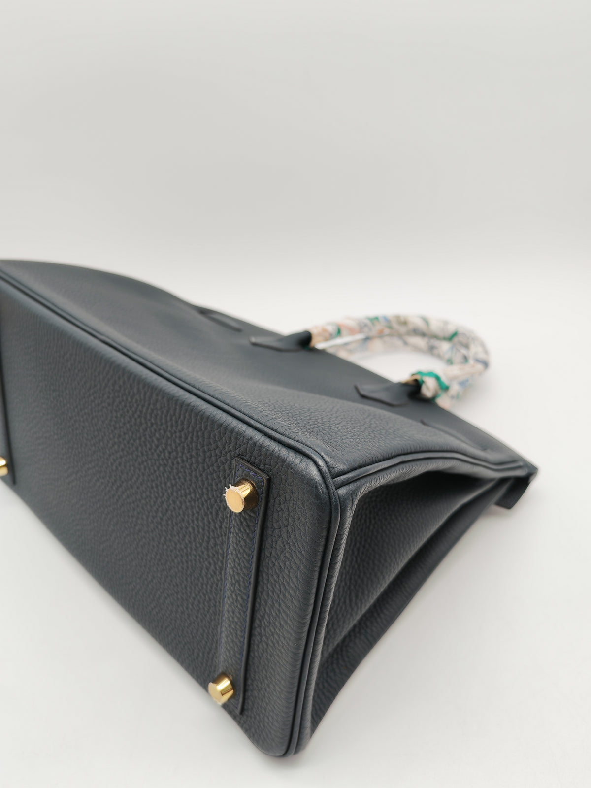 Hermes Birkin 30 Retourne in Vert Rousseau Togo Leather and Gold Hardware Stamp D (2019) | Purse Maison Luxury Bags Shop