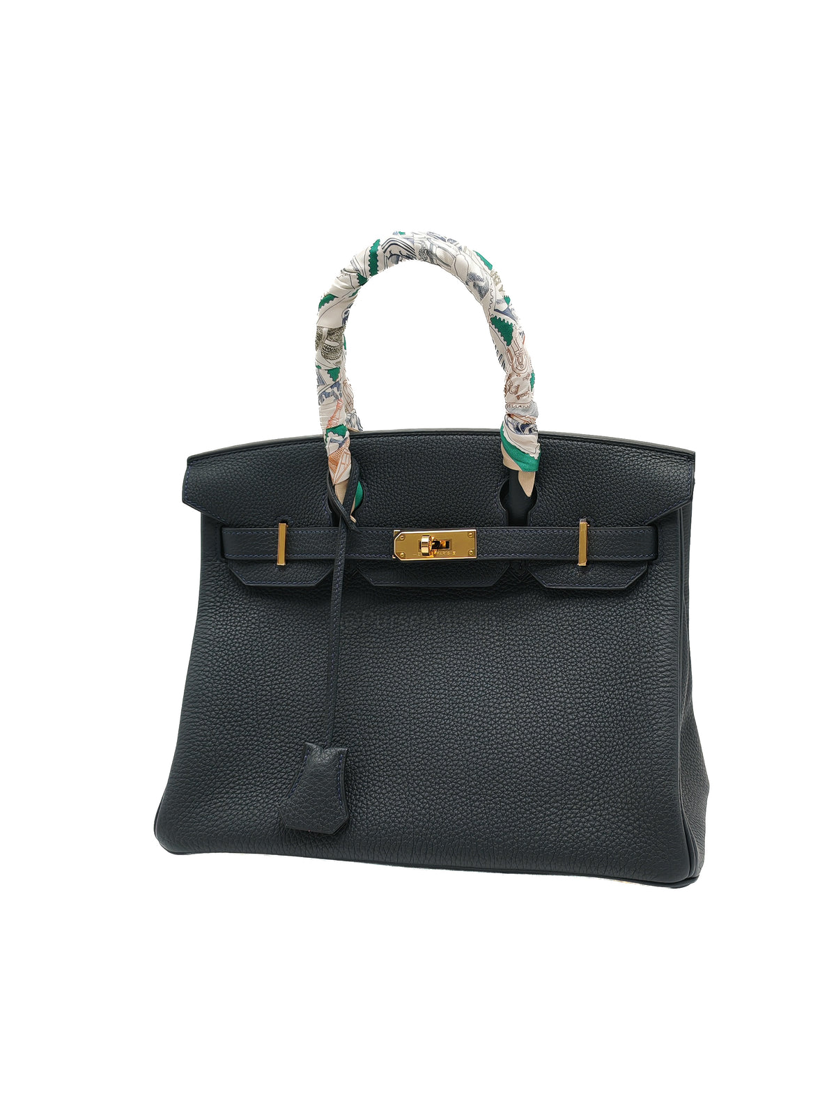 Hermes Birkin 30 Retourne in Vert Rousseau Togo Leather and Gold Hardware Stamp D (2019) | Purse Maison Luxury Bags Shop