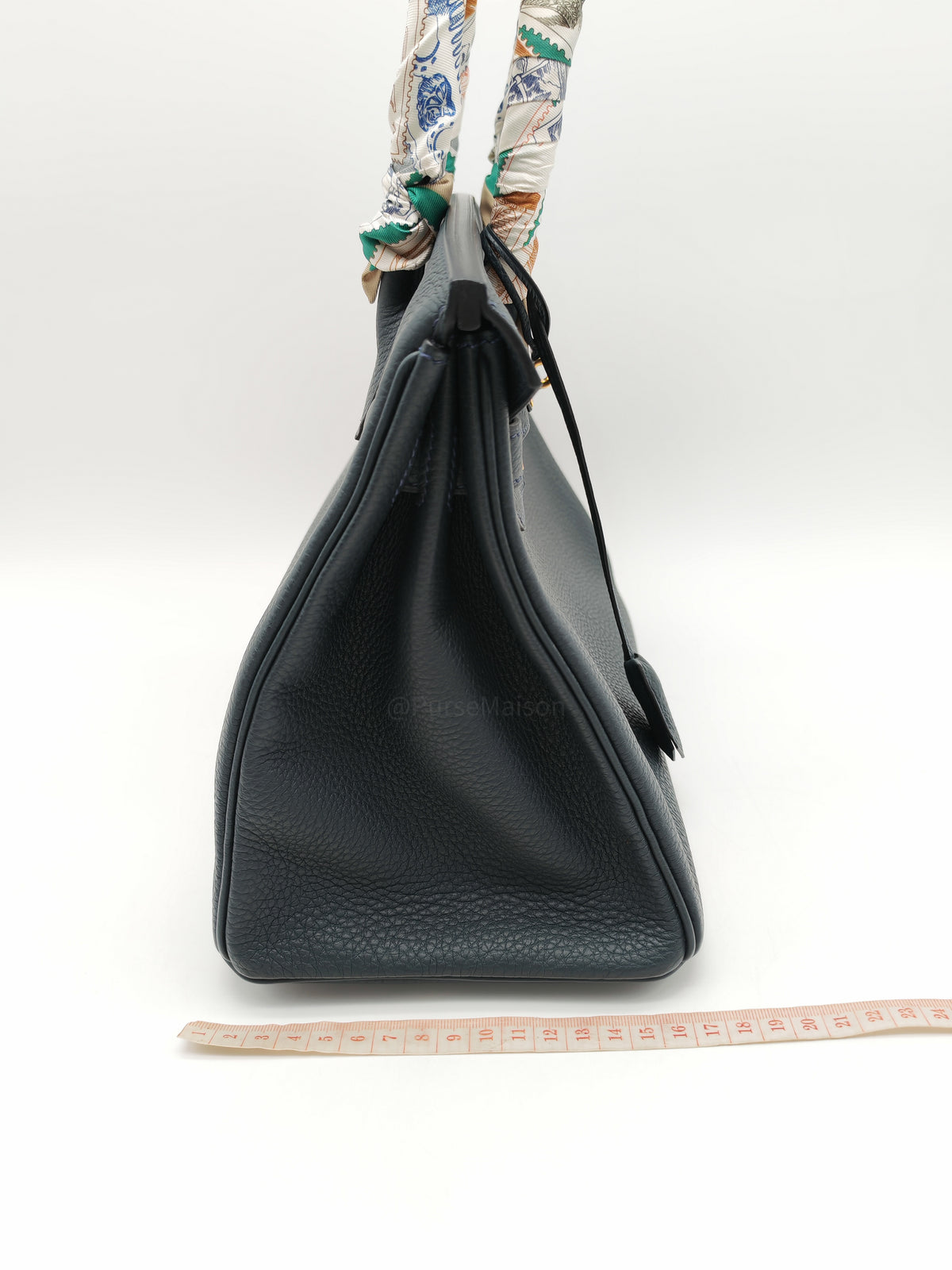 Hermes Birkin 30 Retourne in Vert Rousseau Togo Leather and Gold Hardware Stamp D (2019) | Purse Maison Luxury Bags Shop