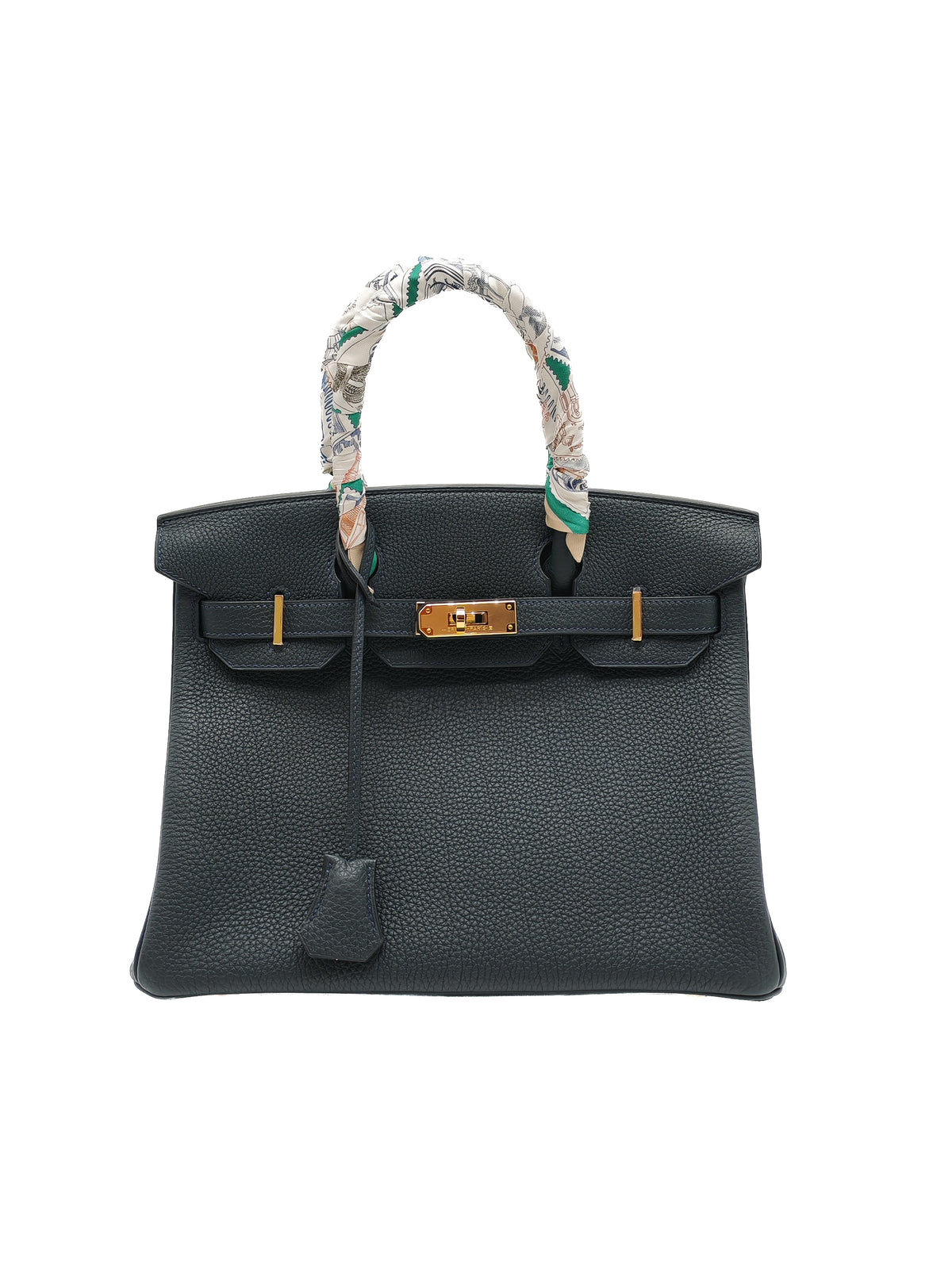 Hermes Birkin 30 Retourne in Vert Rousseau Togo Leather and Gold Hardware Stamp D (2019) | Purse Maison Luxury Bags Shop