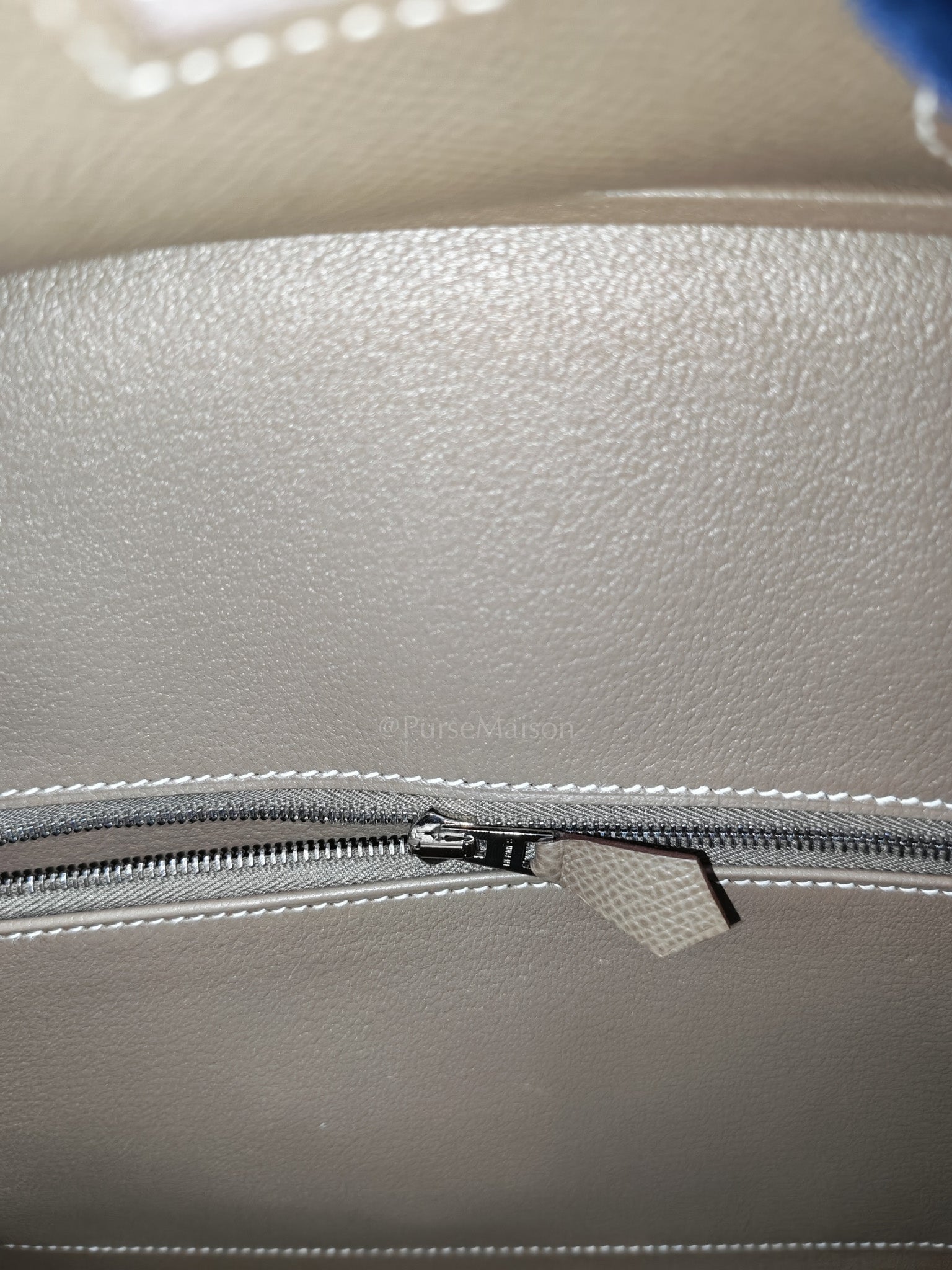 Hermes Birkin 30 Sellier in Etoupe Epsom Leather Palladium Hardware Stamp Y(2020) | Purse Maison Luxury Bags Shop
